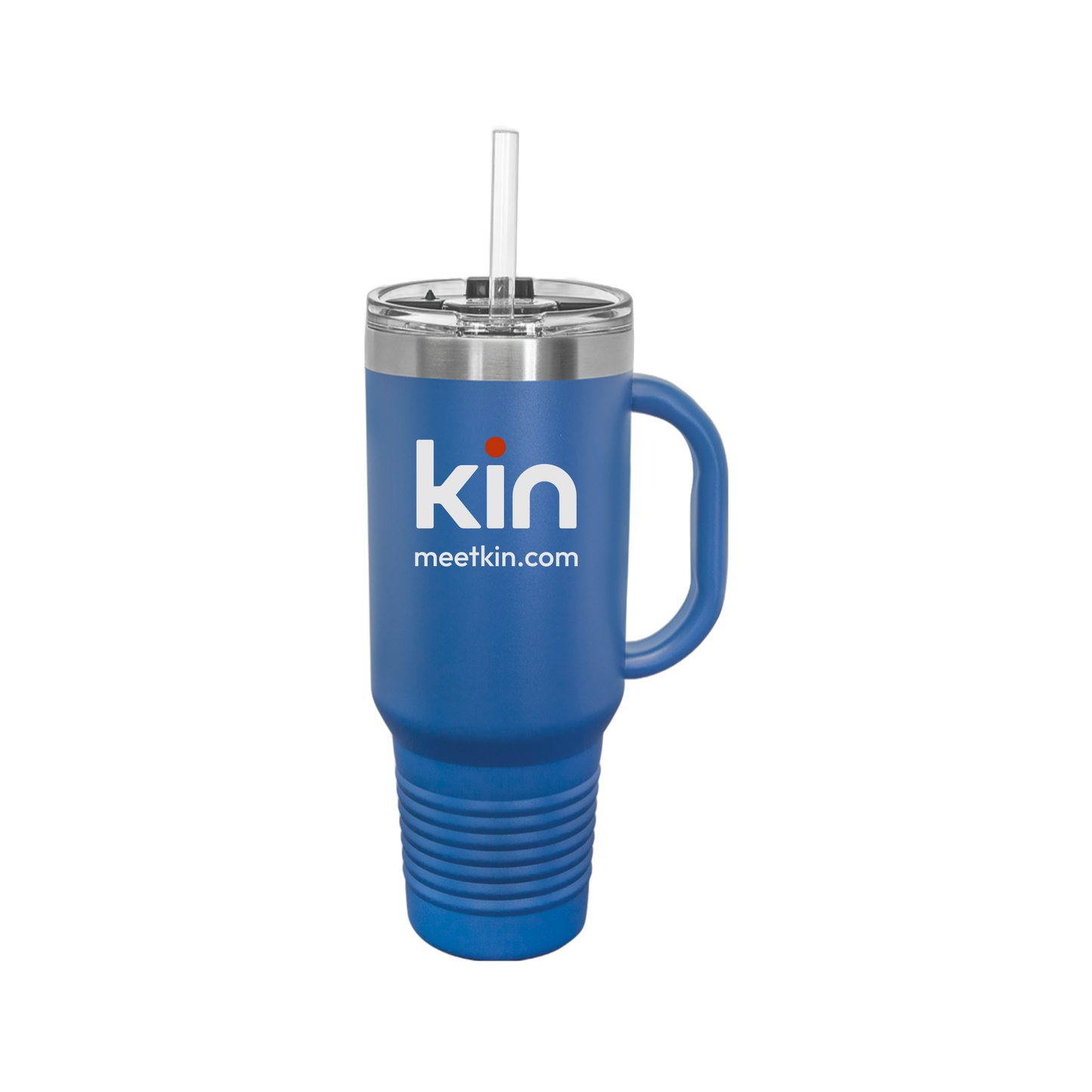 kin-travel-mug-40oz-uv-drinkwarefront-40ozTravelMug-royalblue-flat-front