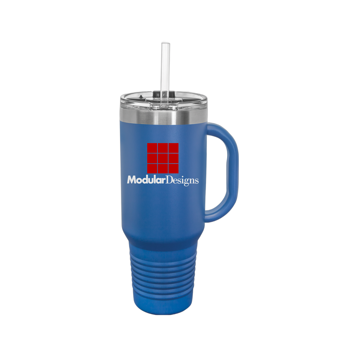 modulardesignsflooring-travel-mug-40oz-uv-drinkwarefront-40ozTravelMug-royalblue-flat-front