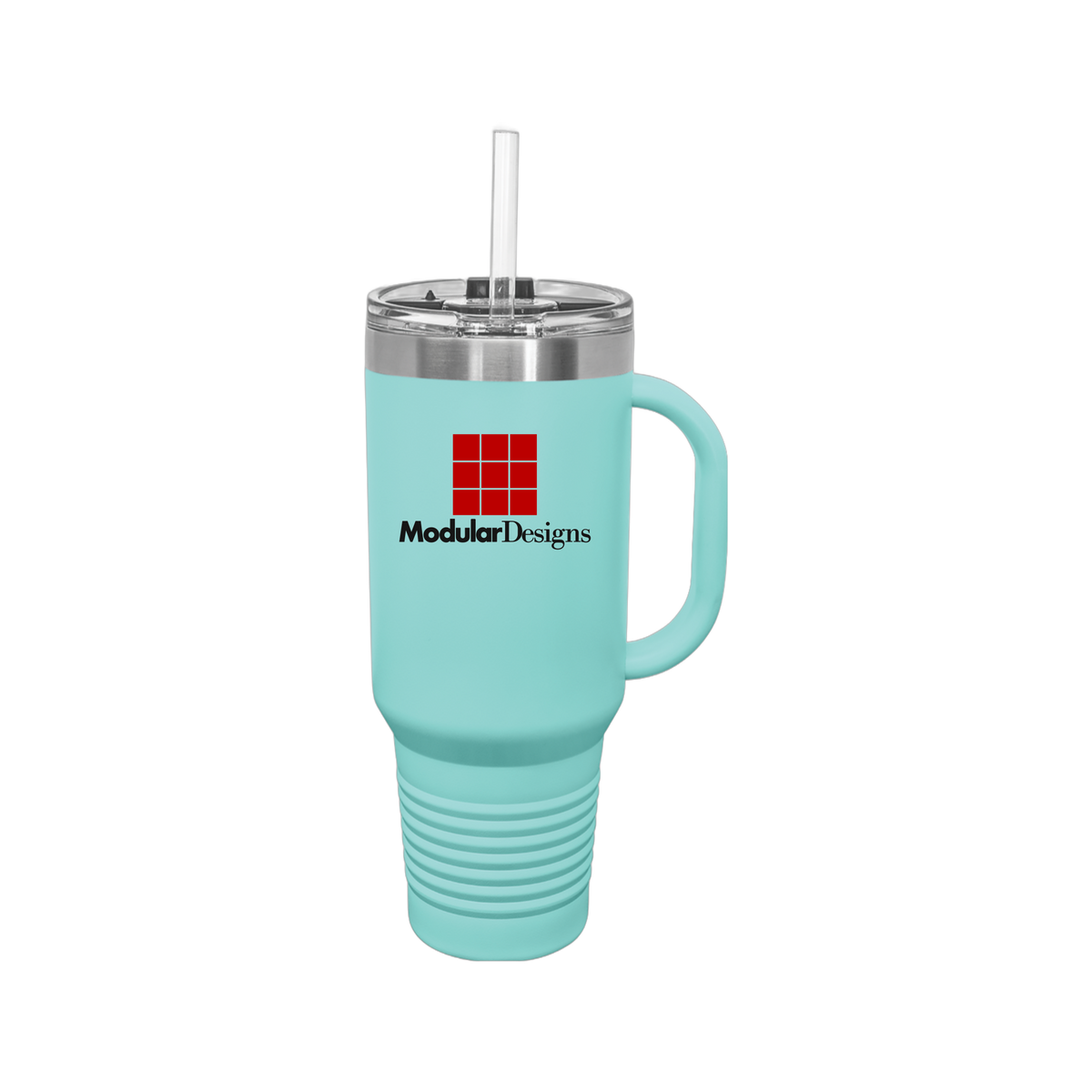 modulardesignsflooring-travel-mug-40oz-uv-drinkwarefront-40ozTravelMug-teal-flat-front