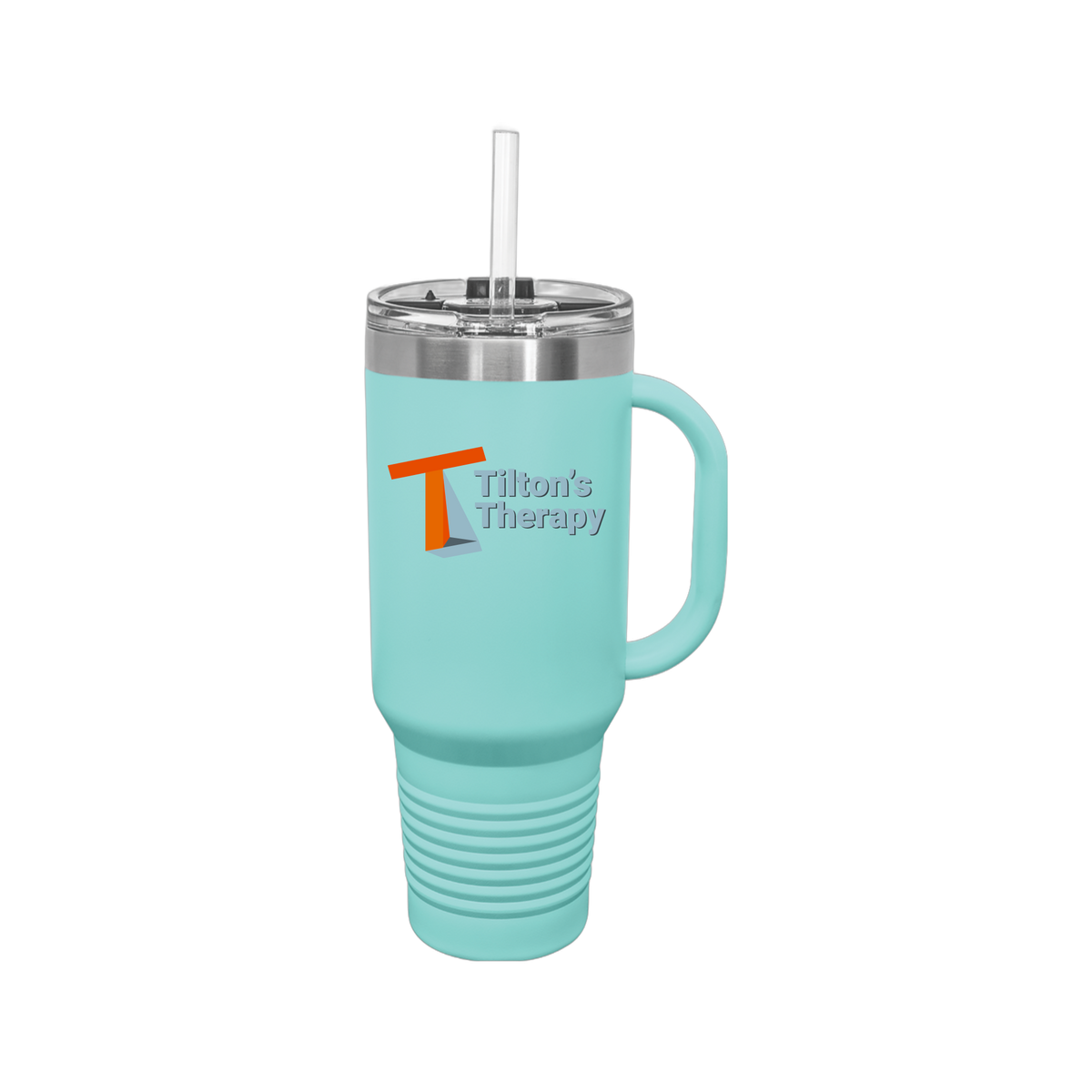 tiltonstherapy-travel-mug-40oz-uv-drinkwarefront-40ozTravelMug-teal-flat-front