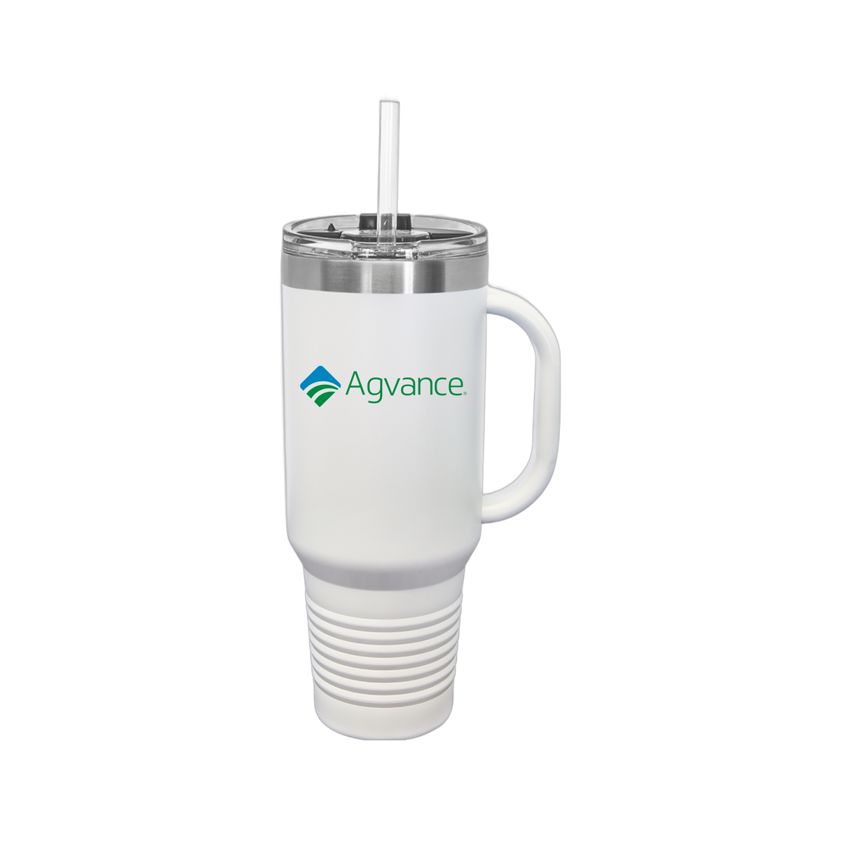 agvance-travel-mug-40oz-uv-drinkwarefront-40ozTravelMug-white-flat-front