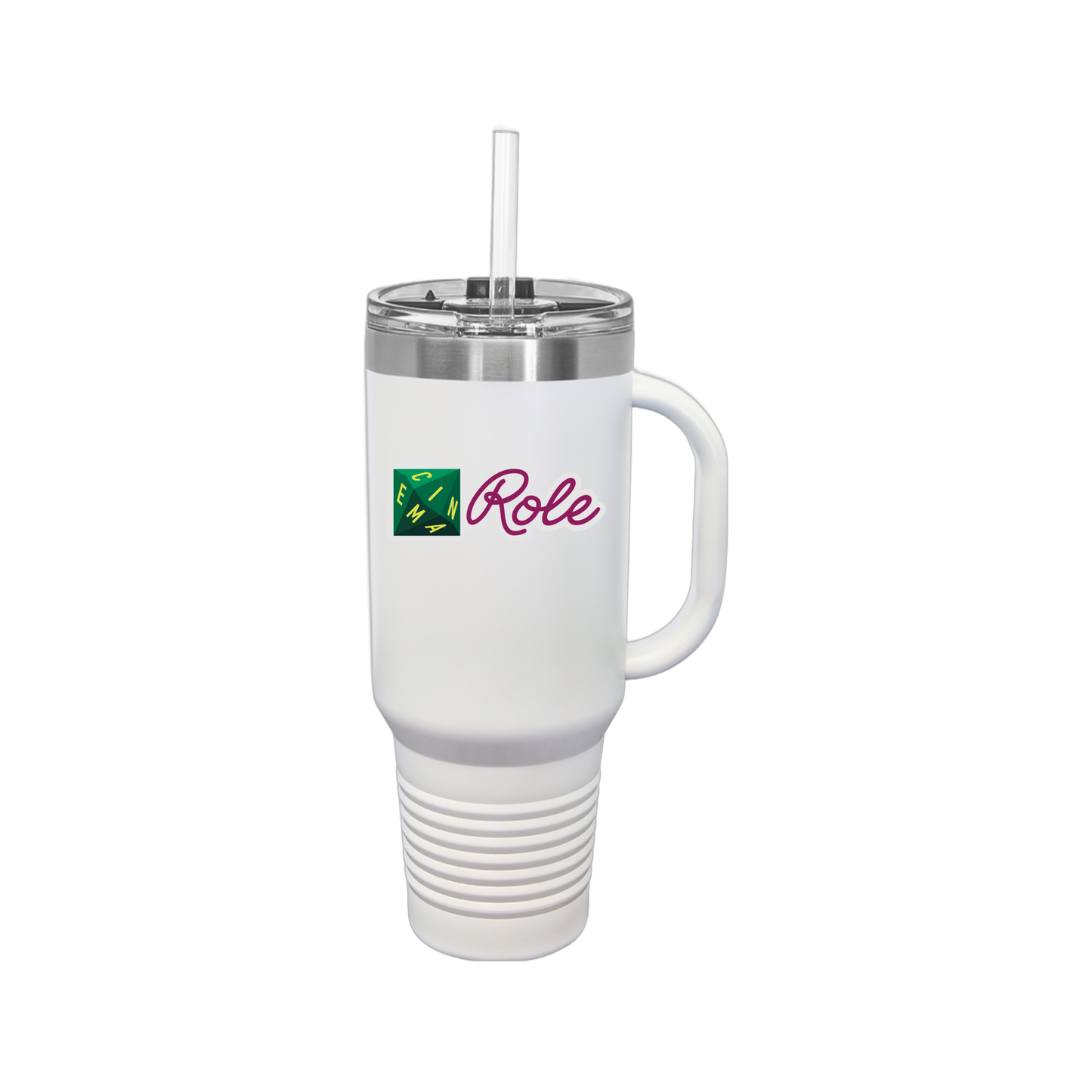 cinemarole-travel-mug-40oz-uv-drinkwarefront-40ozTravelMug-white-flat-front