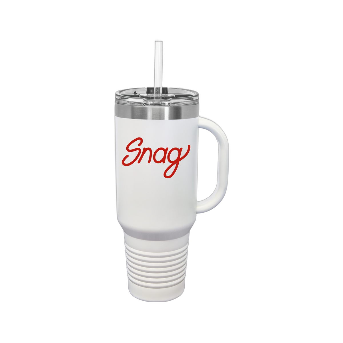 snagdelivery-travel-mug-40oz-uv-drinkwarefront-40ozTravelMug-white-flat-front
