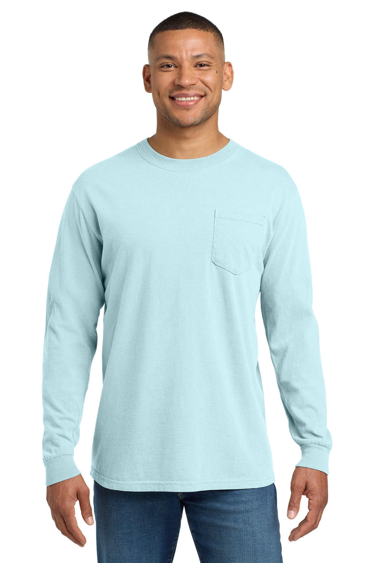 COMFORT COLORS ® Heavyweight Ring Spun Long Sleeve Pocket Tee. 4410