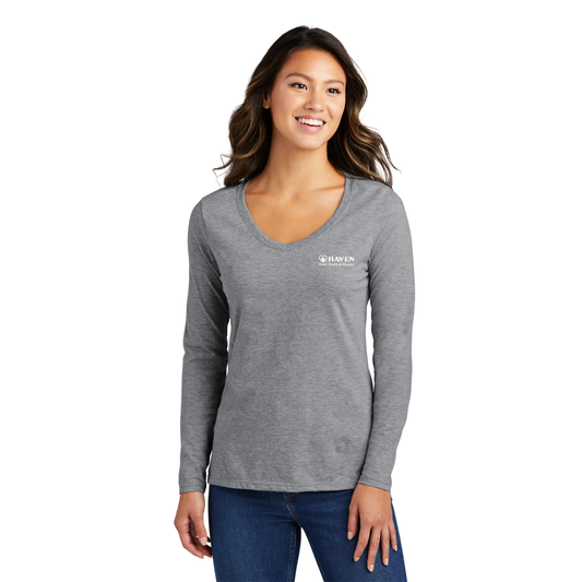 Women's Long Sleeve V-Neck Tee