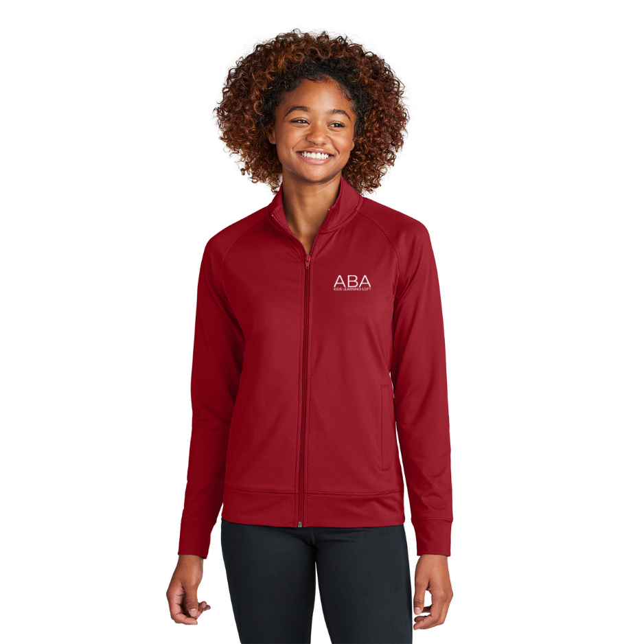 Sport-Tek® Women's Sport-Wick® Stretch Full-Zip Cadet Jacket