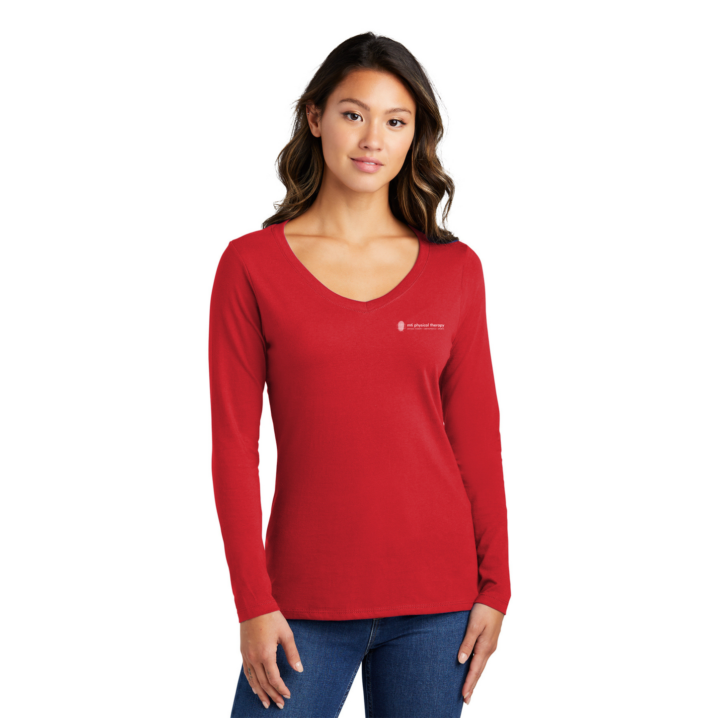 Women's Long Sleeve V-Neck Tee
