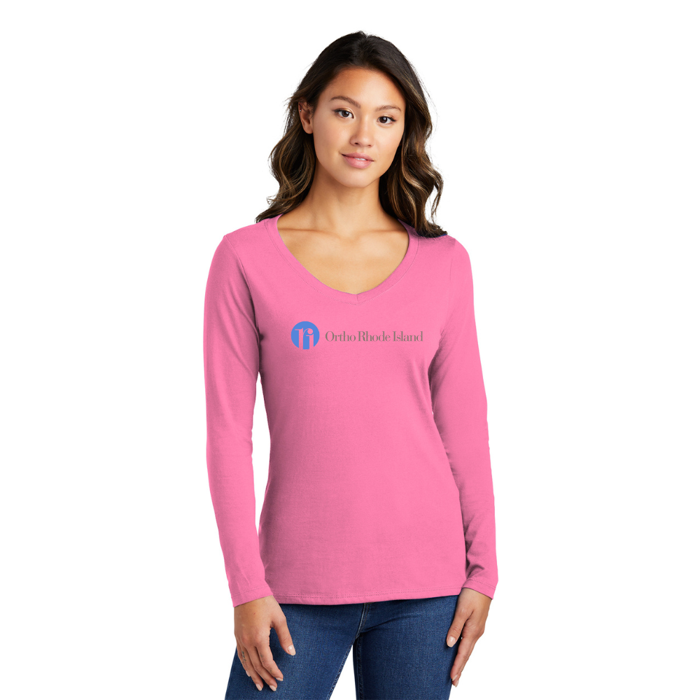 Women's Long Sleeve V-Neck Tee