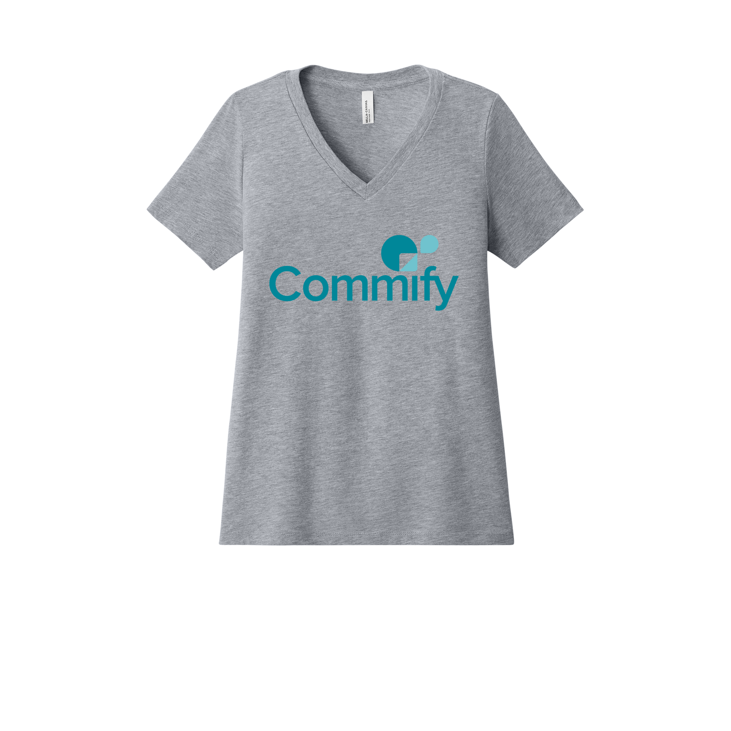 commify-womens-relaxed-v-neck-tee-dtf-front-6405CVC-athleticheather-flat-front