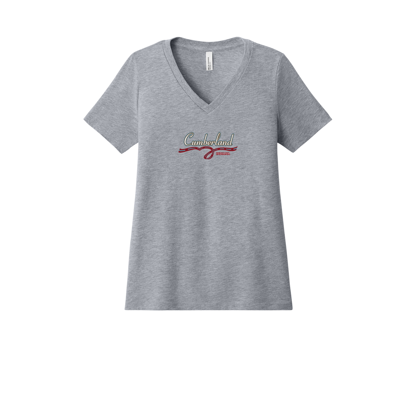 cumberland-womens-relaxed-v-neck-tee-dtf-front-6405CVC-athleticheather-flat-front