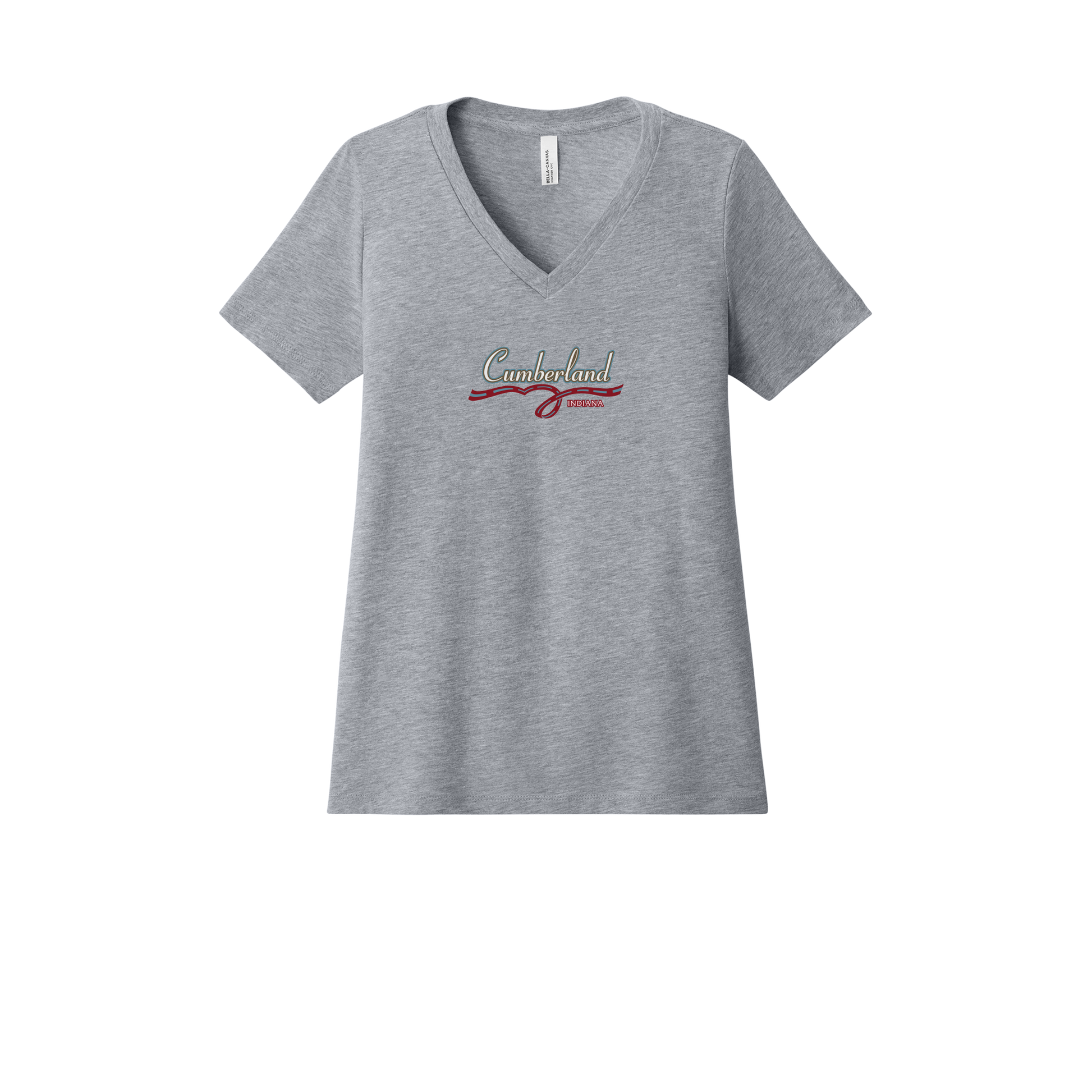 cumberland-womens-relaxed-v-neck-tee-dtf-front-6405CVC-athleticheather-flat-front