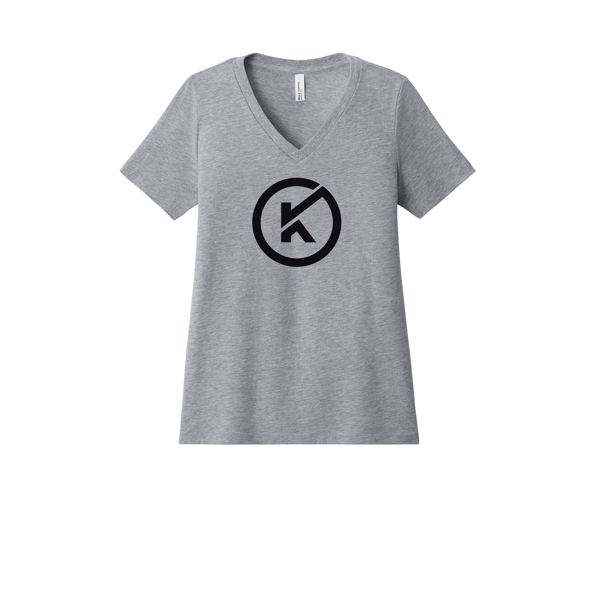 kitmanlabs-womens-relaxed-v-neck-tee-dtf-front-6405CVC-athleticheather-flat-front