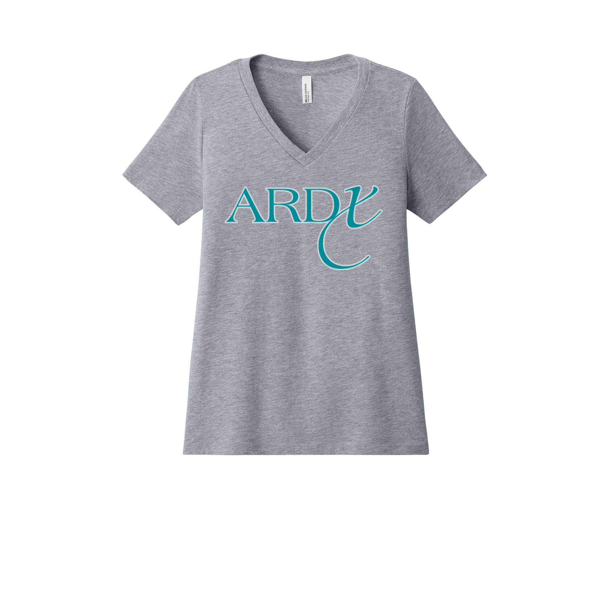 ardx-womens-relaxed-v-neck-tee-dtf-front-6405CVC-athleticheather-flat-front
