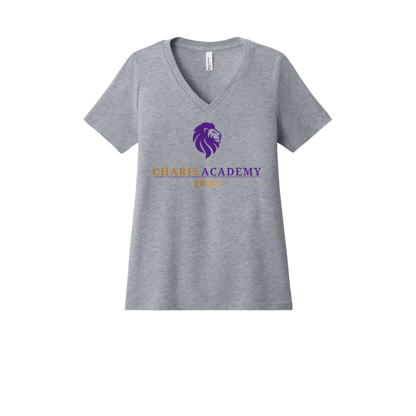 cahazleton-womens-relaxed-v-neck-tee-dtf-front-6405CVC-athleticheather-flat-front
