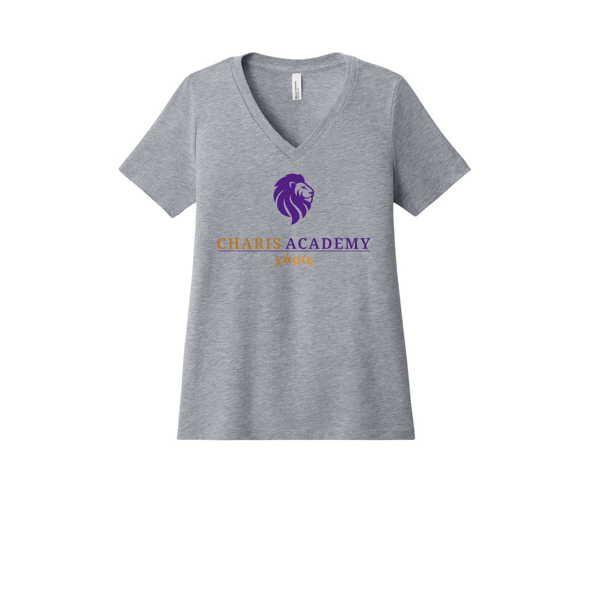 cahazleton-womens-relaxed-v-neck-tee-dtf-front-6405CVC-athleticheather-flat-front
