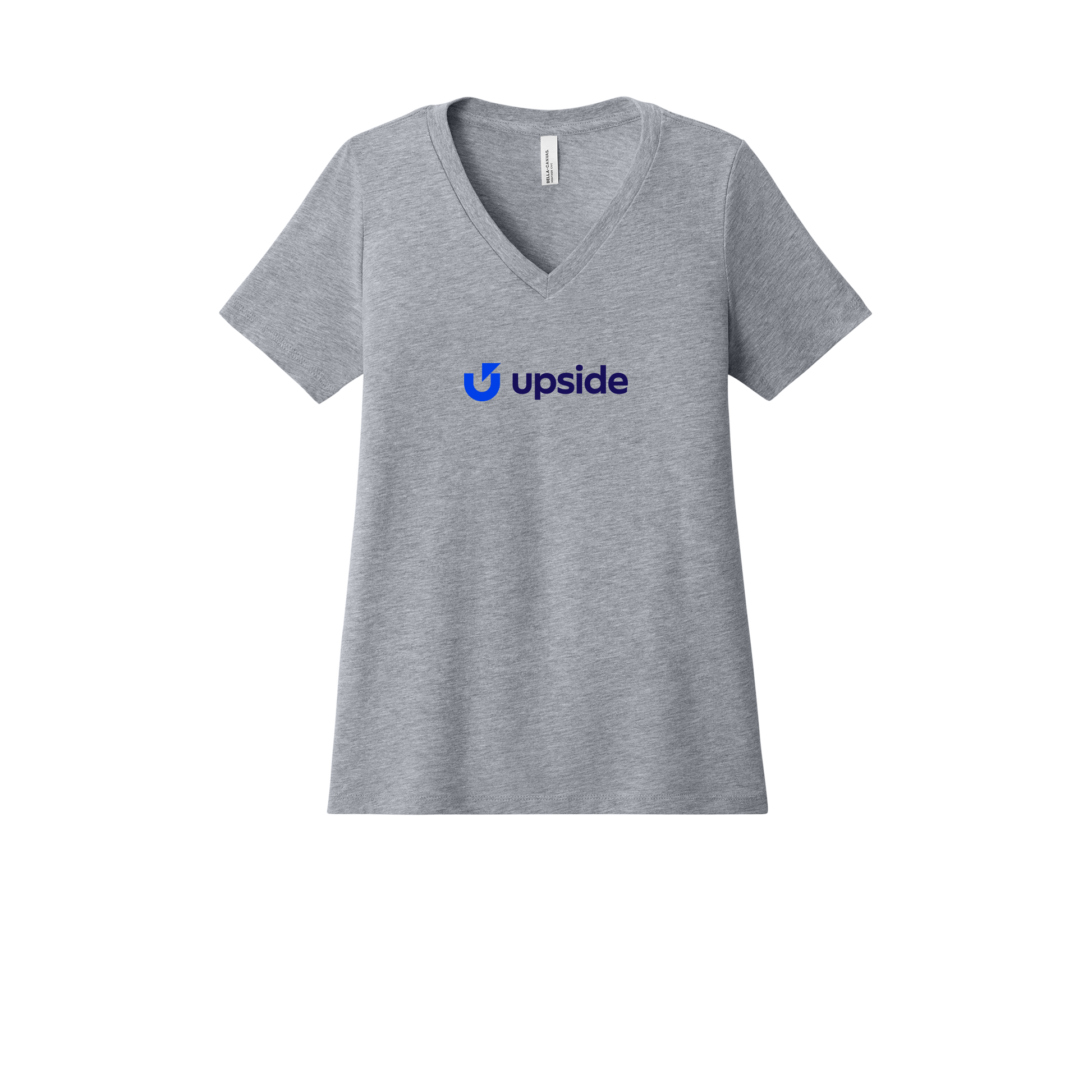 upside-womens-relaxed-v-neck-tee-dtf-front-6405CVC-athleticheather-flat-front
