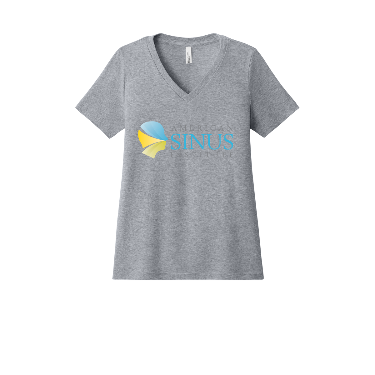 americansinus-womens-relaxed-v-neck-tee-dtf-front-6405CVC-athleticheather-flat-front