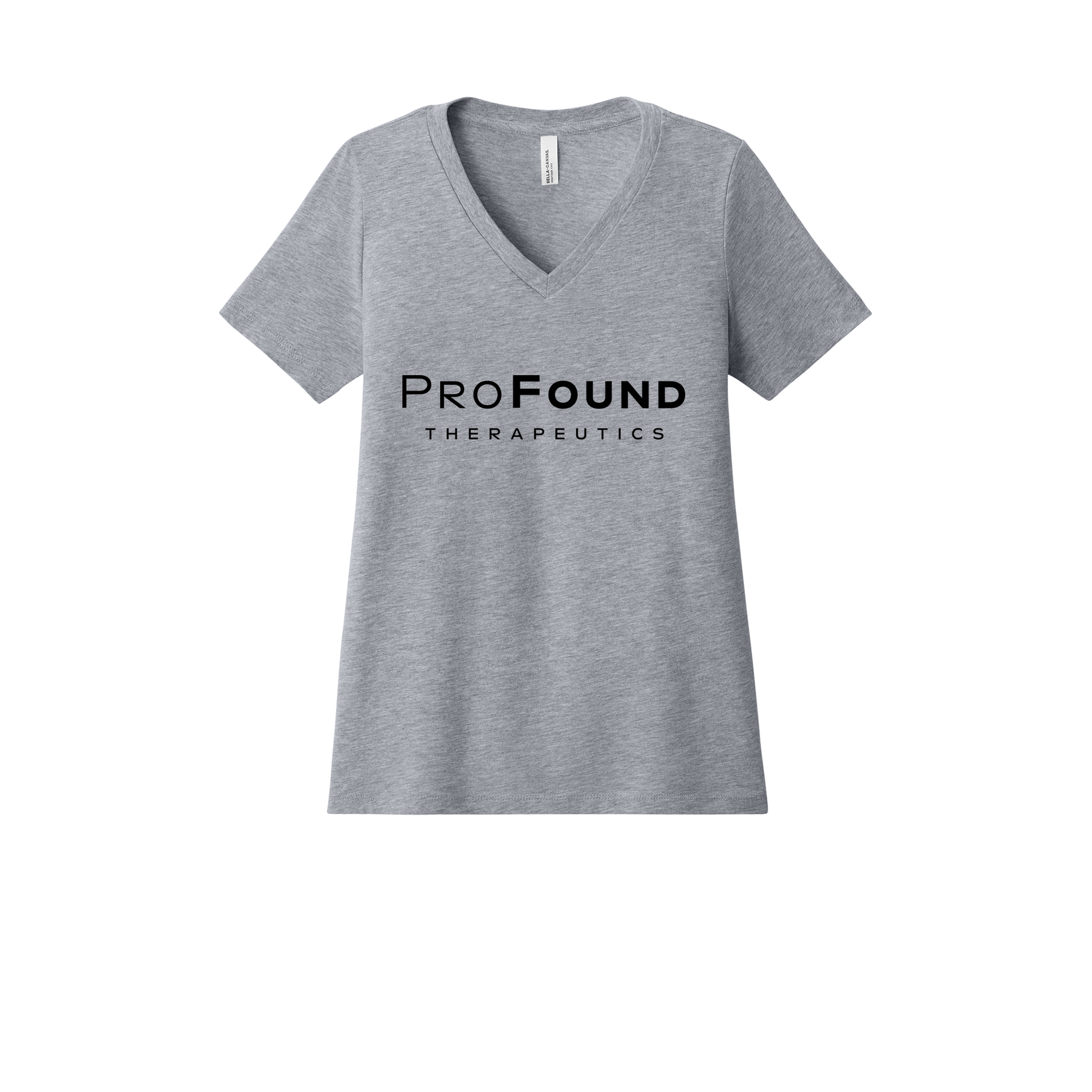 profoundtx-womens-relaxed-v-neck-tee-dtf-front-6405CVC-athleticheather-flat-front