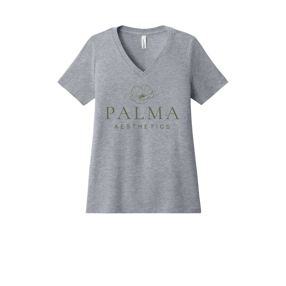 palmaaesthetics-womens-relaxed-v-neck-tee-dtf-front-6405CVC-athleticheather-flat-front
