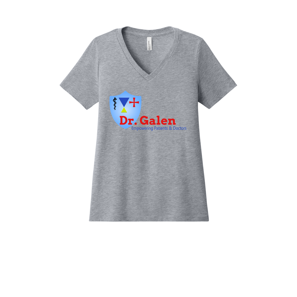 drgalen-womens-relaxed-v-neck-tee-dtf-front-6405CVC-athleticheather-flat-front