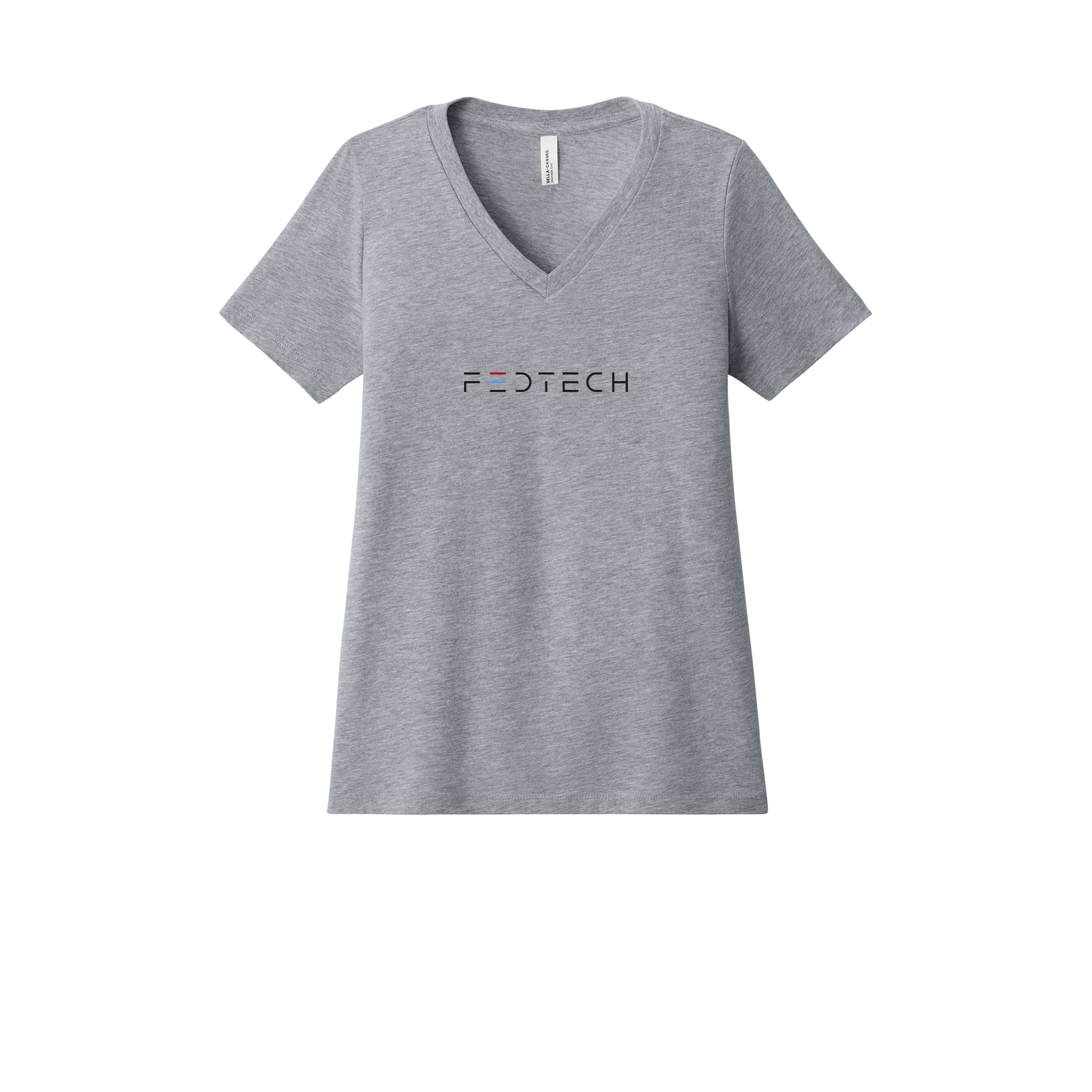 fedtech-womens-relaxed-v-neck-tee-dtf-front-6405CVC-athleticheather-flat-front