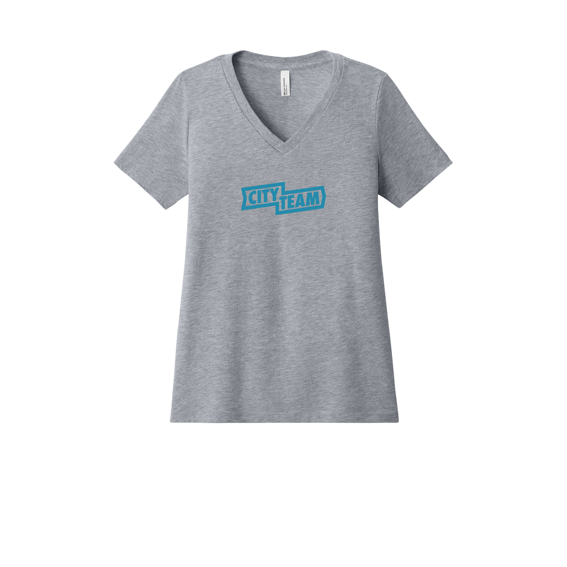 cityteam-womens-relaxed-v-neck-tee-dtf-front-6405CVC-athleticheather-flat-front
