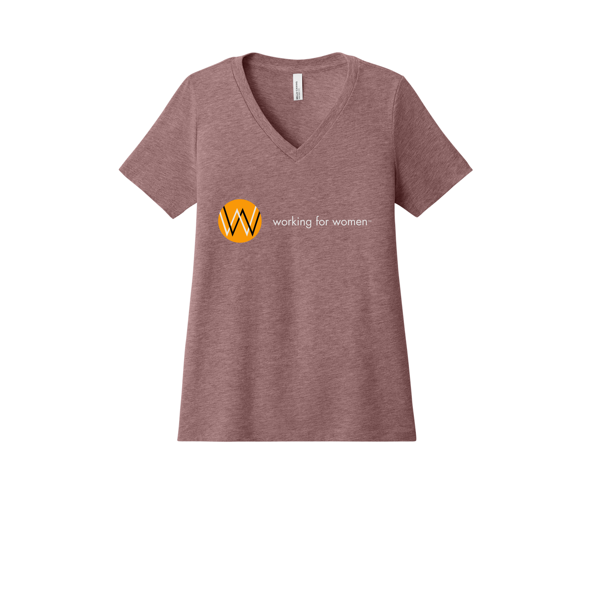 workingforwomen-womens-relaxed-v-neck-tee-dtf-front-6405CVC-heathermauve-flat-front