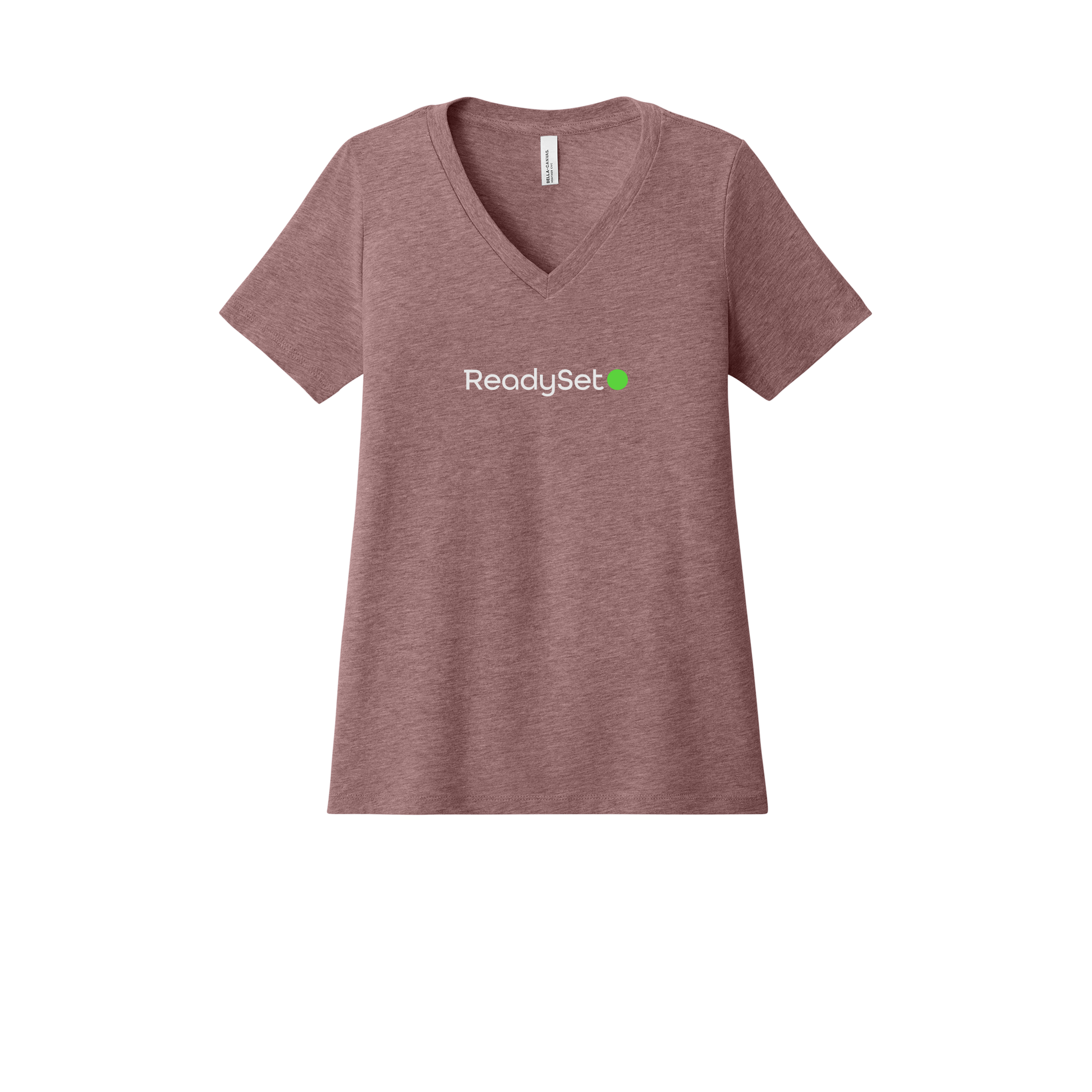 readysetsurgical-womens-relaxed-v-neck-tee-dtf-front-6405CVC-heathermauve-flat-front