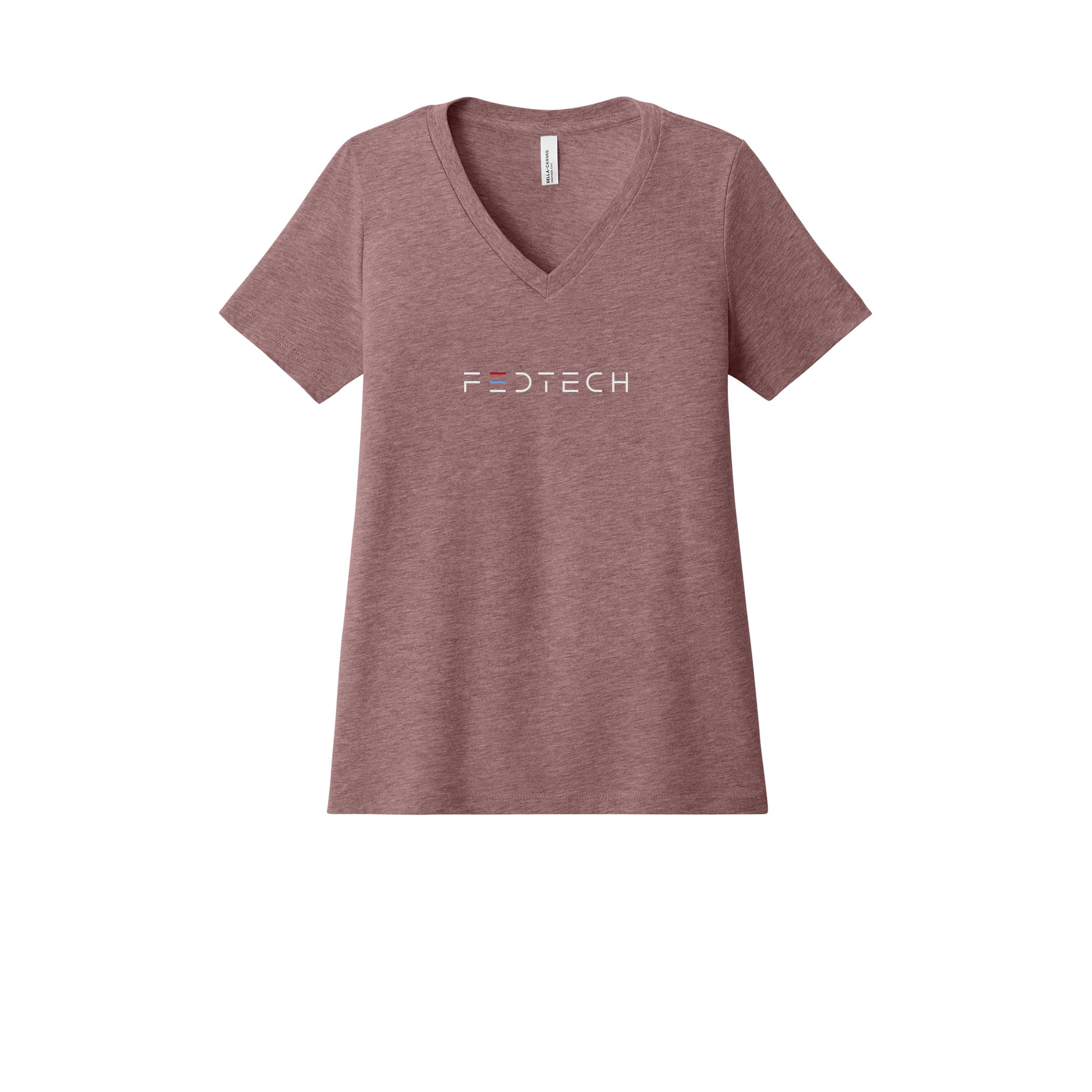 fedtech-womens-relaxed-v-neck-tee-dtf-front-6405CVC-heathermauve-flat-front