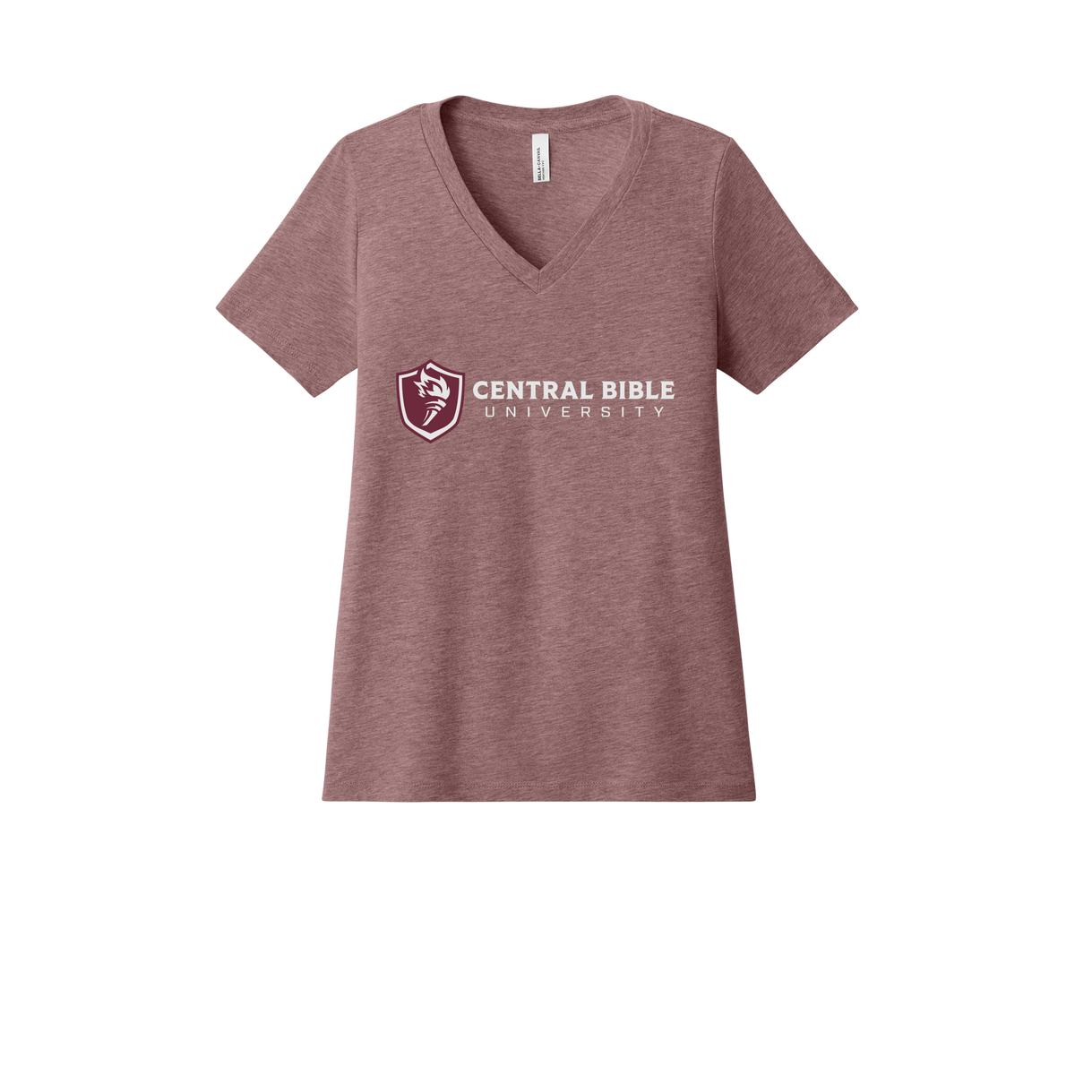 centralbible-womens-relaxed-v-neck-tee-dtf-front-6405CVC-heathermauve-flat-front