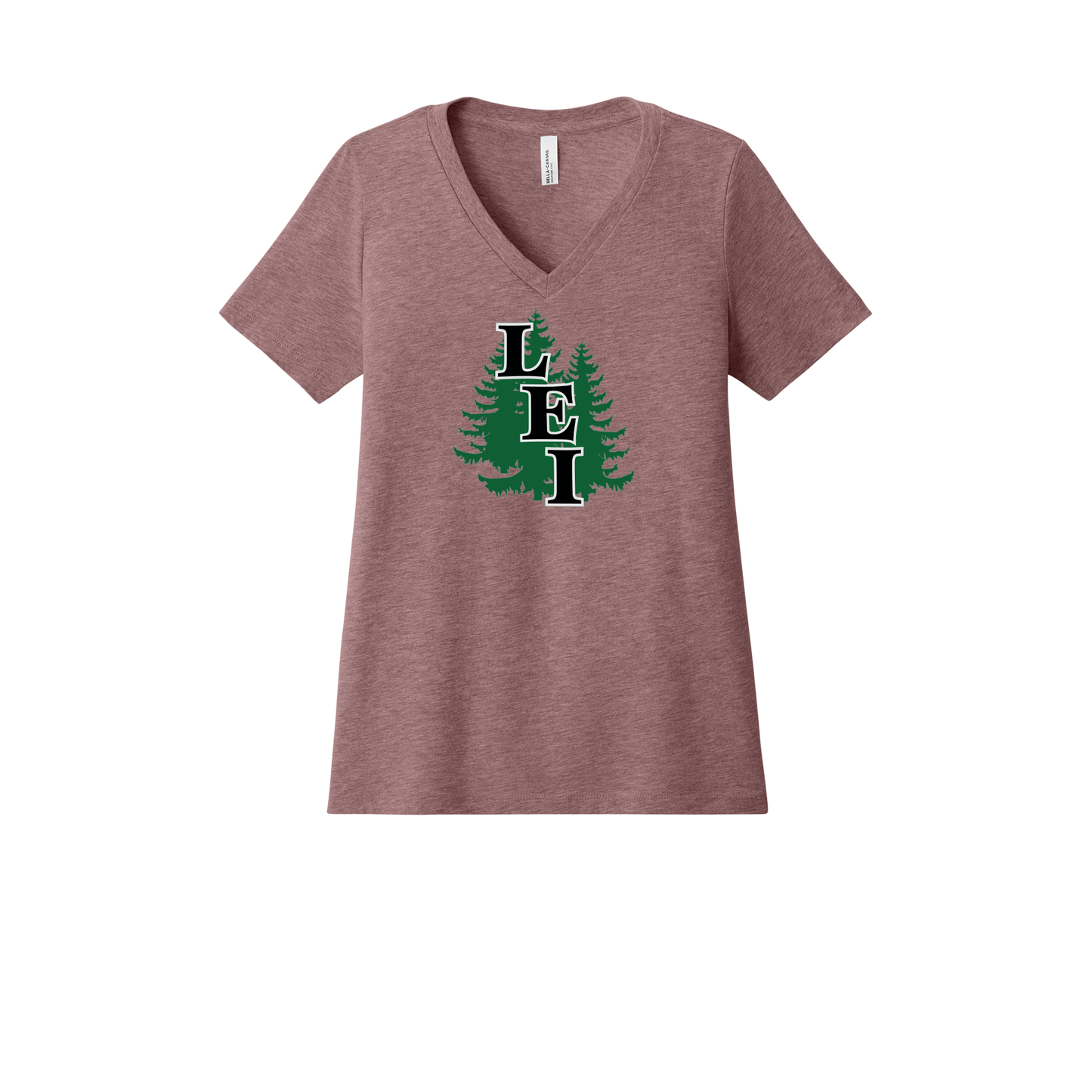 leisite-womens-relaxed-v-neck-tee-dtf-front-6405CVC-heathermauve-flat-front