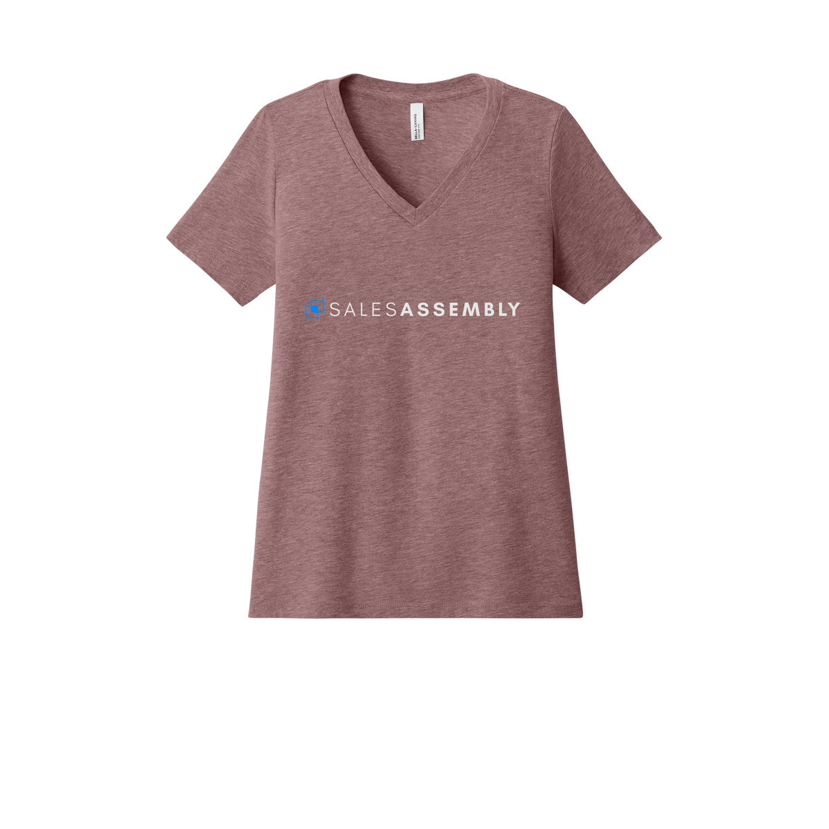 salesassembly-womens-relaxed-v-neck-tee-dtf-front-6405CVC-heathermauve-flat-front