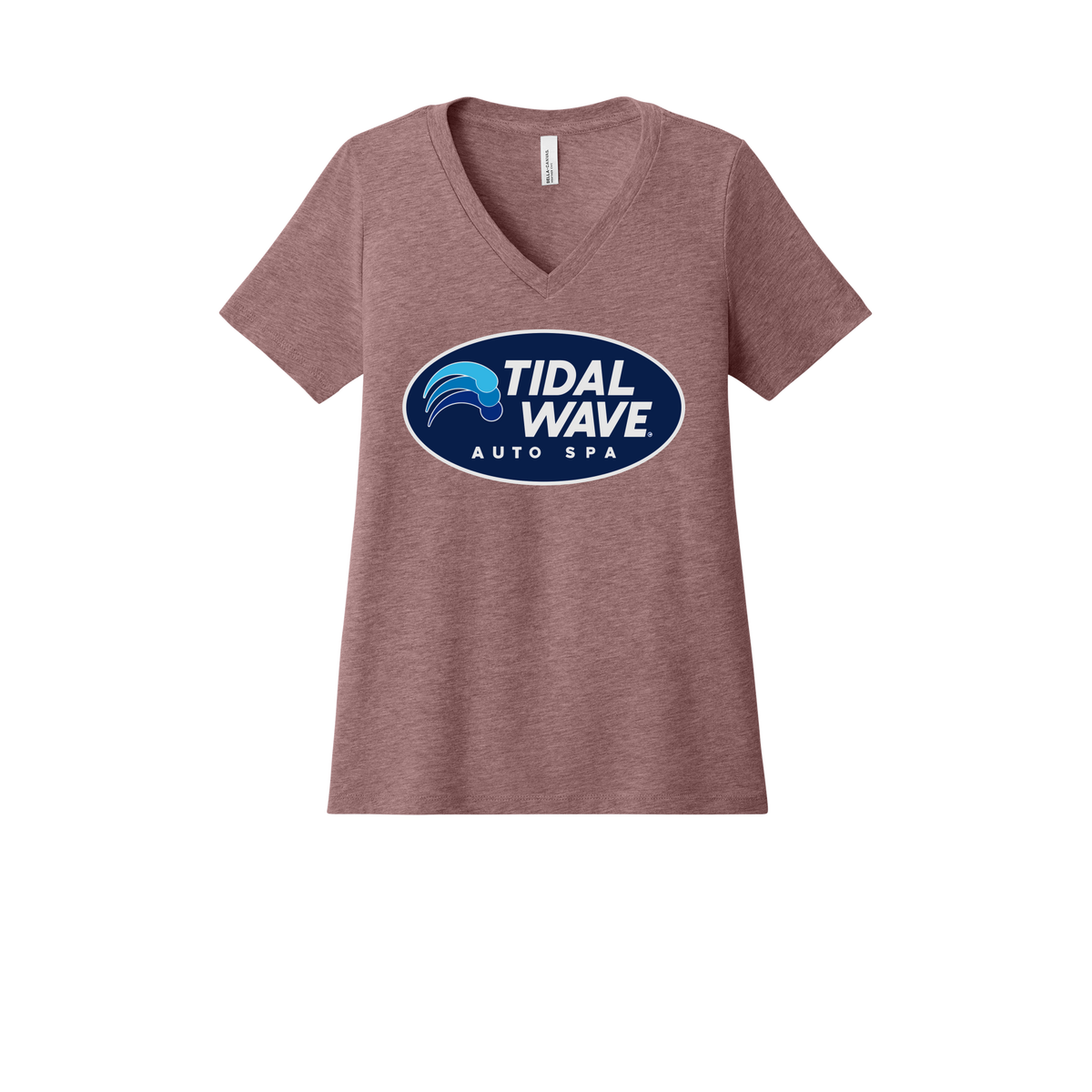 tidalwaveautospa-womens-relaxed-v-neck-tee-dtf-front-6405CVC-heathermauve-flat-front