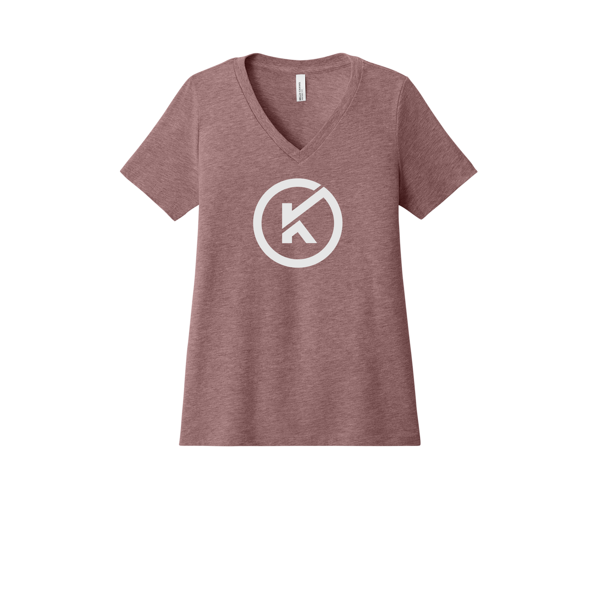 kitmanlabs-womens-relaxed-v-neck-tee-dtf-front-6405CVC-heathermauve-flat-front
