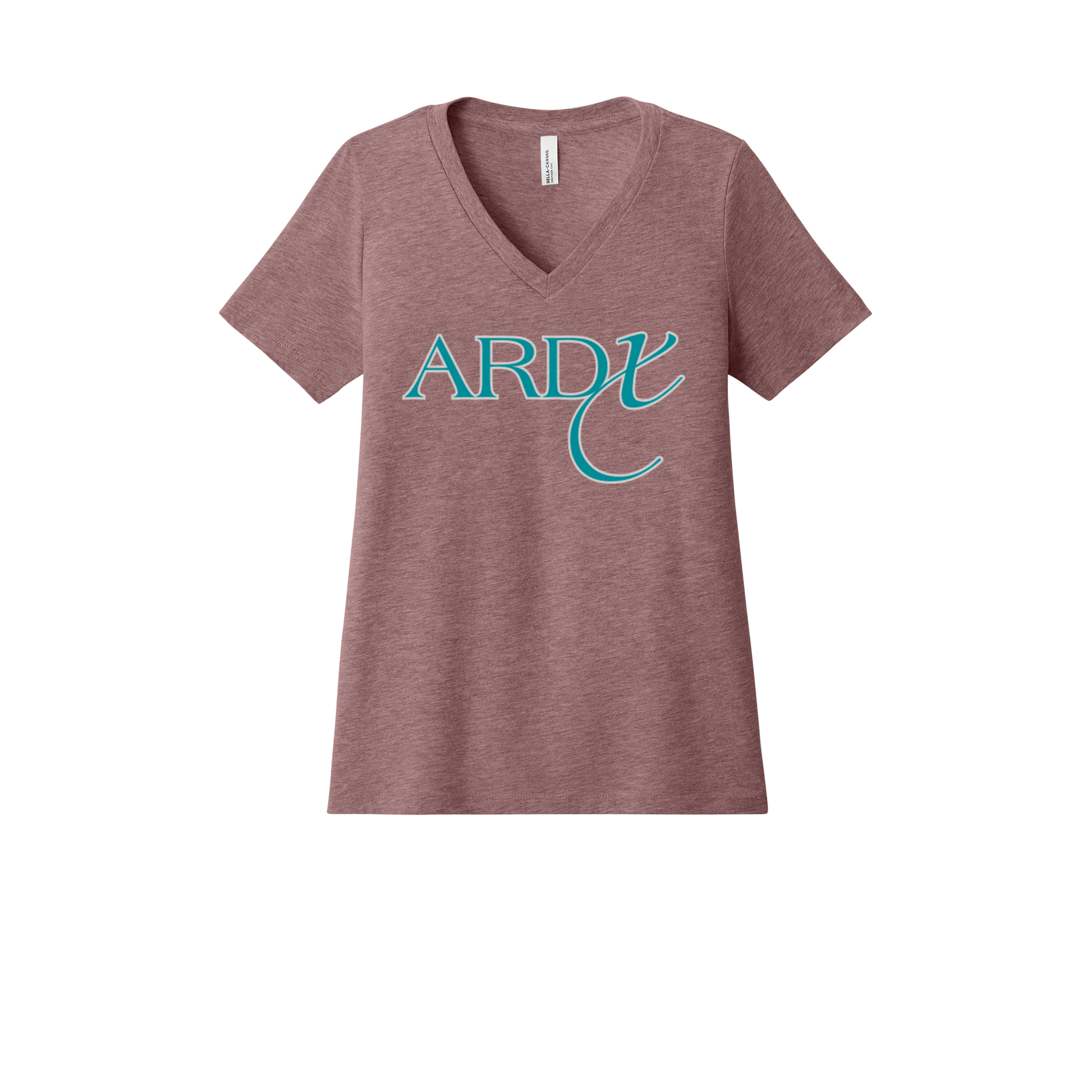 ardx-womens-relaxed-v-neck-tee-dtf-front-6405CVC-heathermauve-flat-front