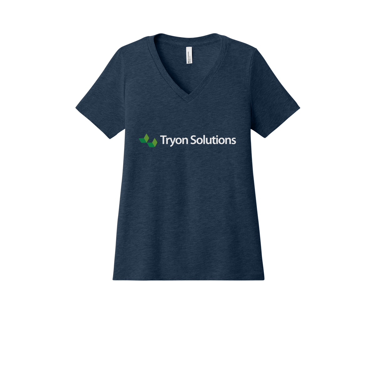 tryonsolutions-womens-relaxed-v-neck-tee-dtf-front-6405CVC-heathernavy-flat-front