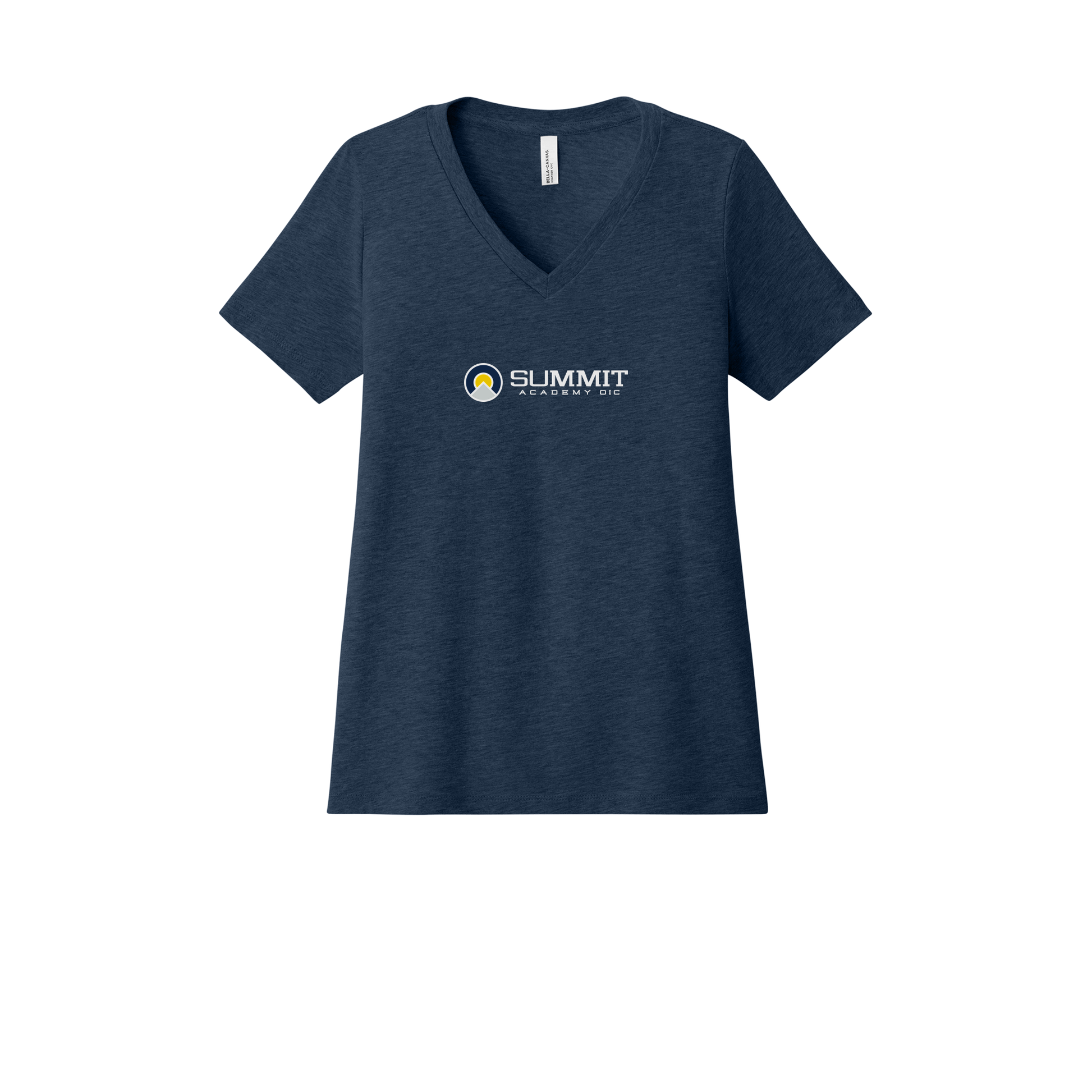 saoic-womens-relaxed-v-neck-tee-dtf-front-6405CVC-heathernavy-flat-front