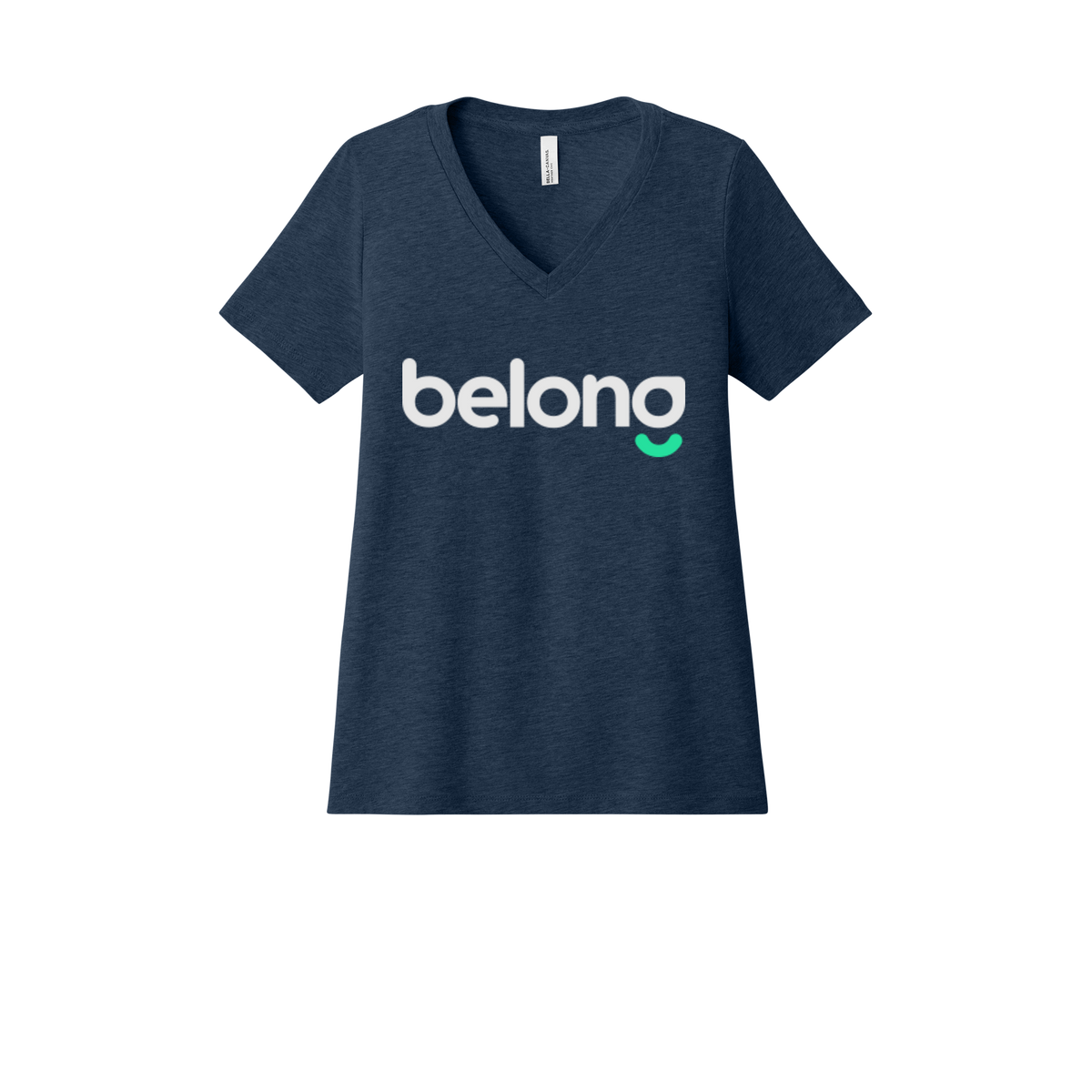 belonghome-womens-relaxed-v-neck-tee-dtf-front-6405CVC-heathernavy-flat-front