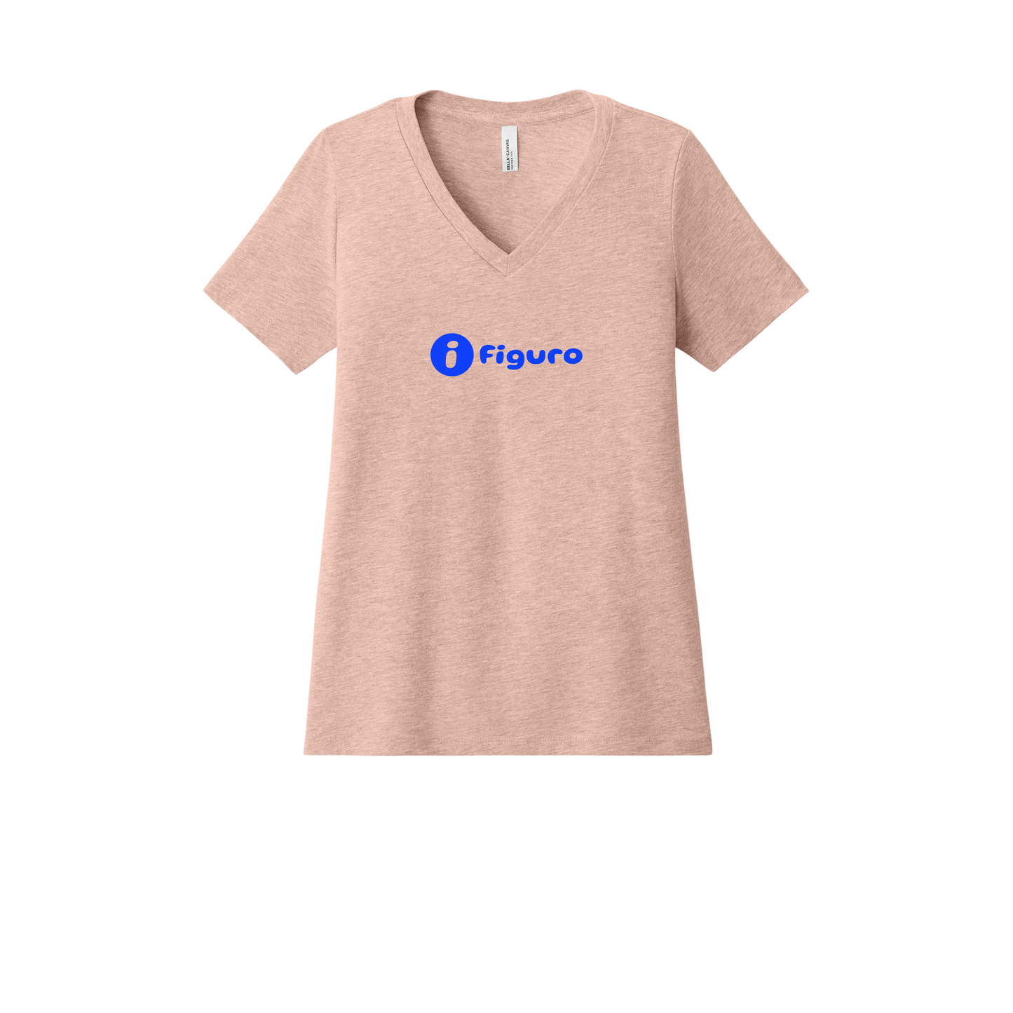 getfiguro-womens-relaxed-v-neck-tee-dtf-front-6405CVC-heatherpeach-flat-front