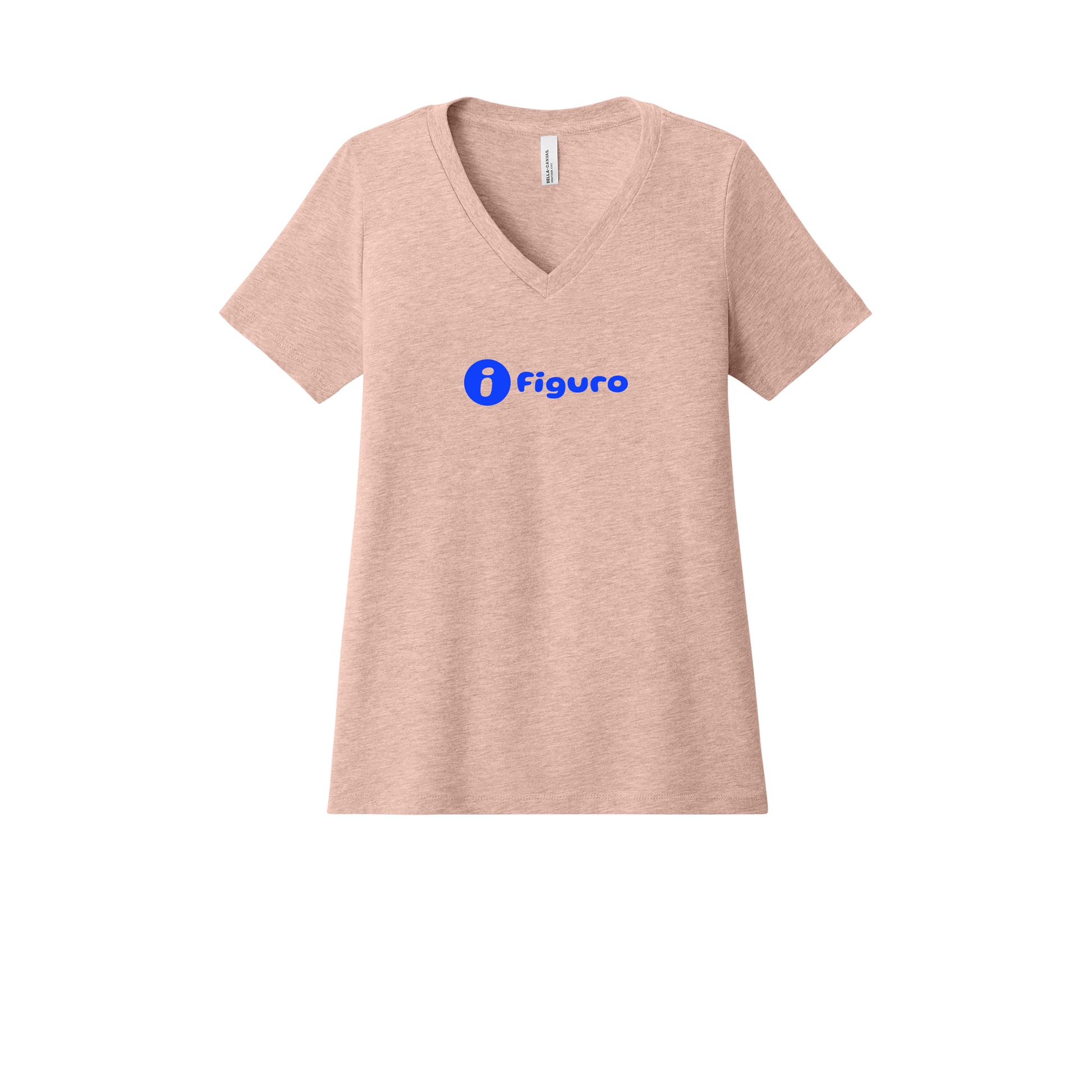 getfiguro-womens-relaxed-v-neck-tee-dtf-front-6405CVC-heatherpeach-flat-front