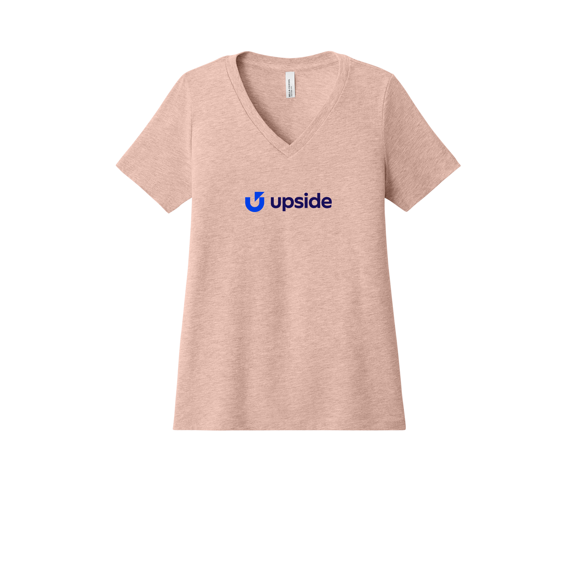 upside-womens-relaxed-v-neck-tee-dtf-front-6405CVC-heatherpeach-flat-front