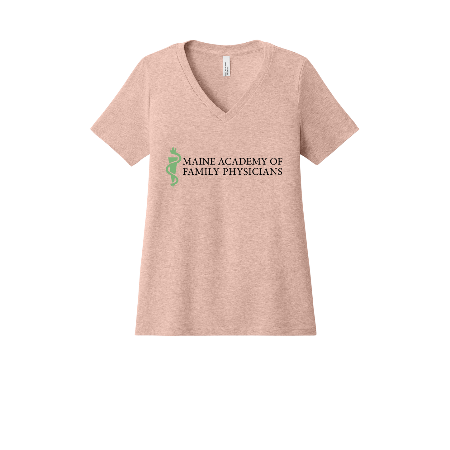 maineafp-womens-relaxed-v-neck-tee-dtf-front-6405CVC-heatherpeach-flat-front