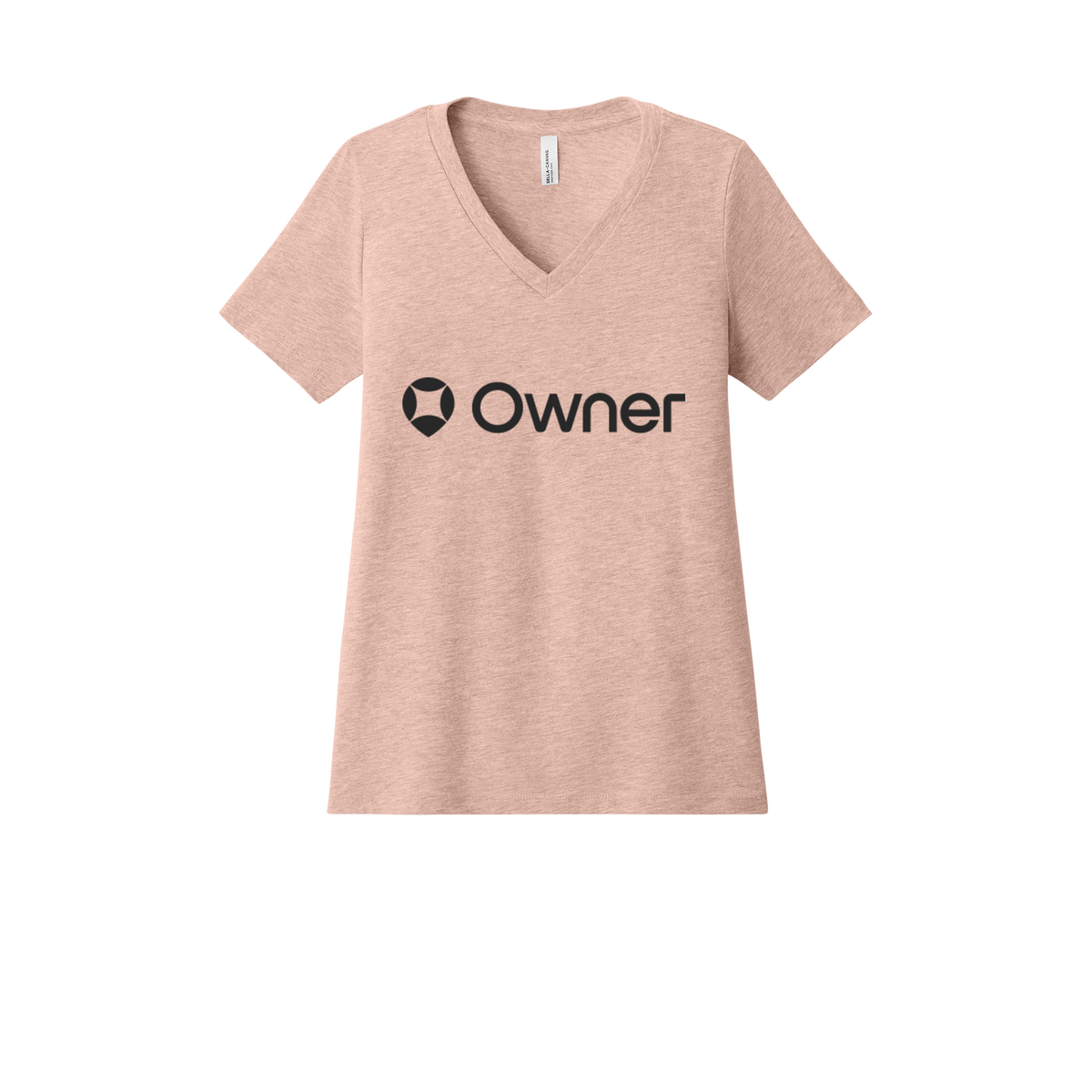 owner-womens-relaxed-v-neck-tee-dtf-front-6405CVC-heatherpeach-flat-front