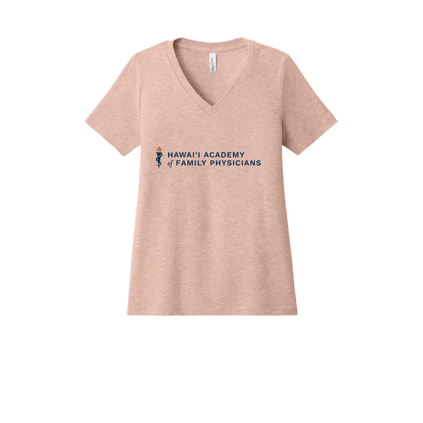 hafp-womens-relaxed-v-neck-tee-dtf-front-6405CVC-heatherpeach-flat-front