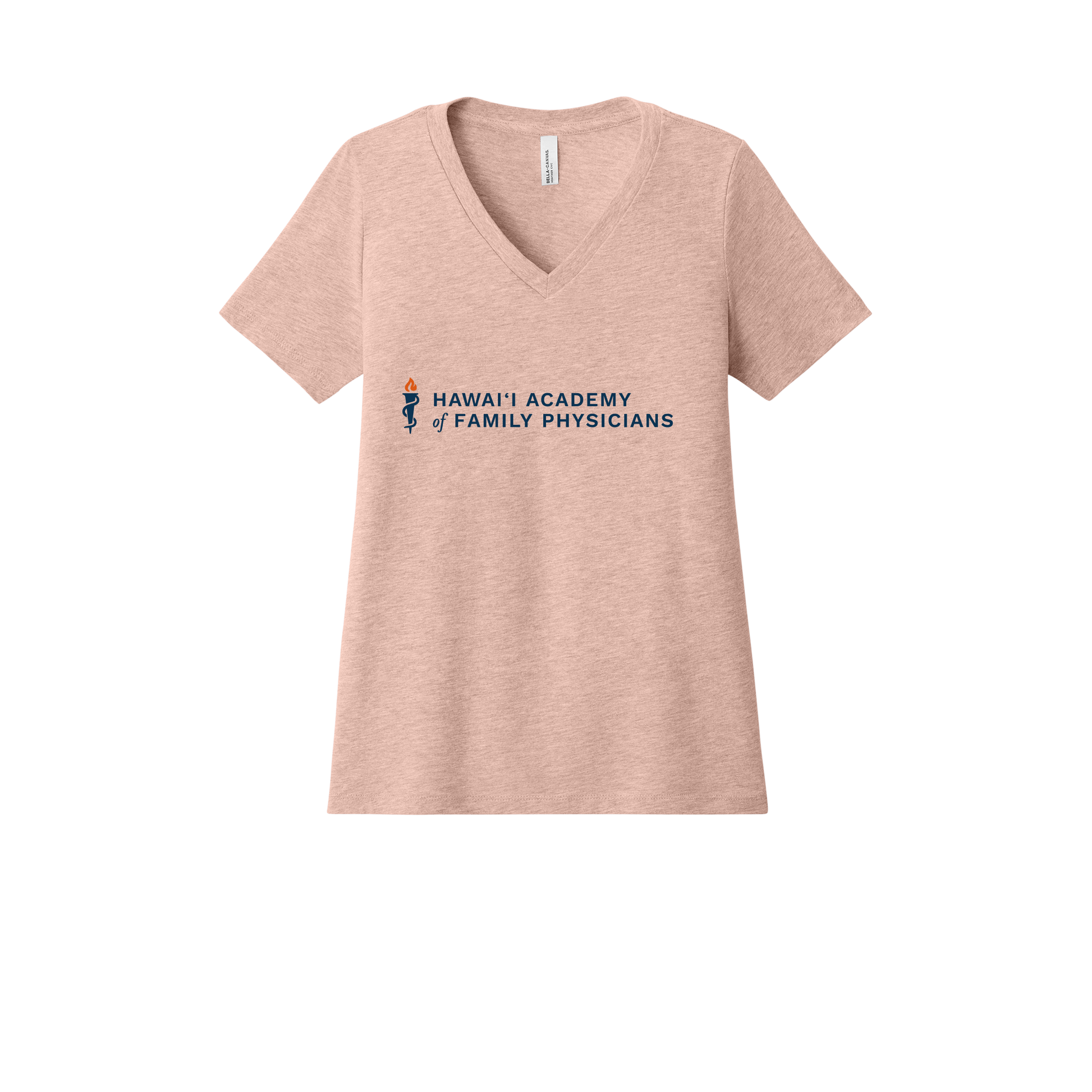 hafp-womens-relaxed-v-neck-tee-dtf-front-6405CVC-heatherpeach-flat-front