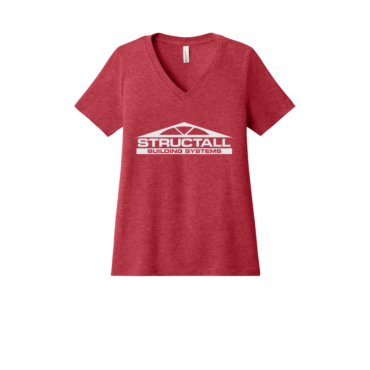 structall-womens-relaxed-v-neck-tee-dtf-front-6405CVC-heatherred-flat-front