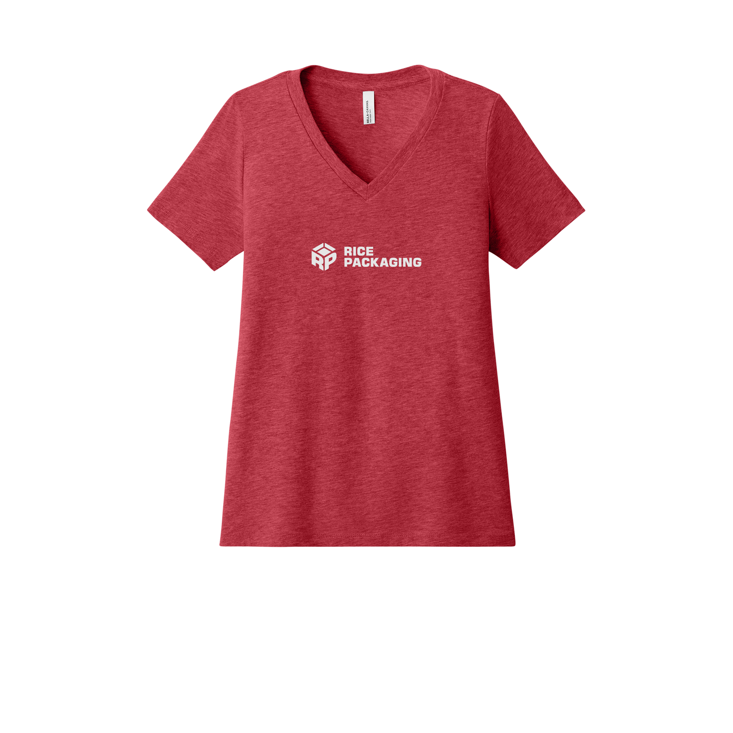 ricepackaging-womens-relaxed-v-neck-tee-dtf-front-6405CVC-heatherred-flat-front
