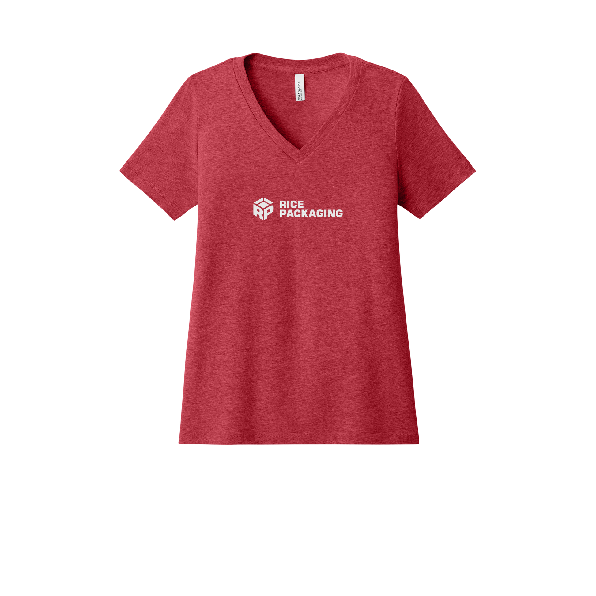 ricepackaging-womens-relaxed-v-neck-tee-dtf-front-6405CVC-heatherred-flat-front