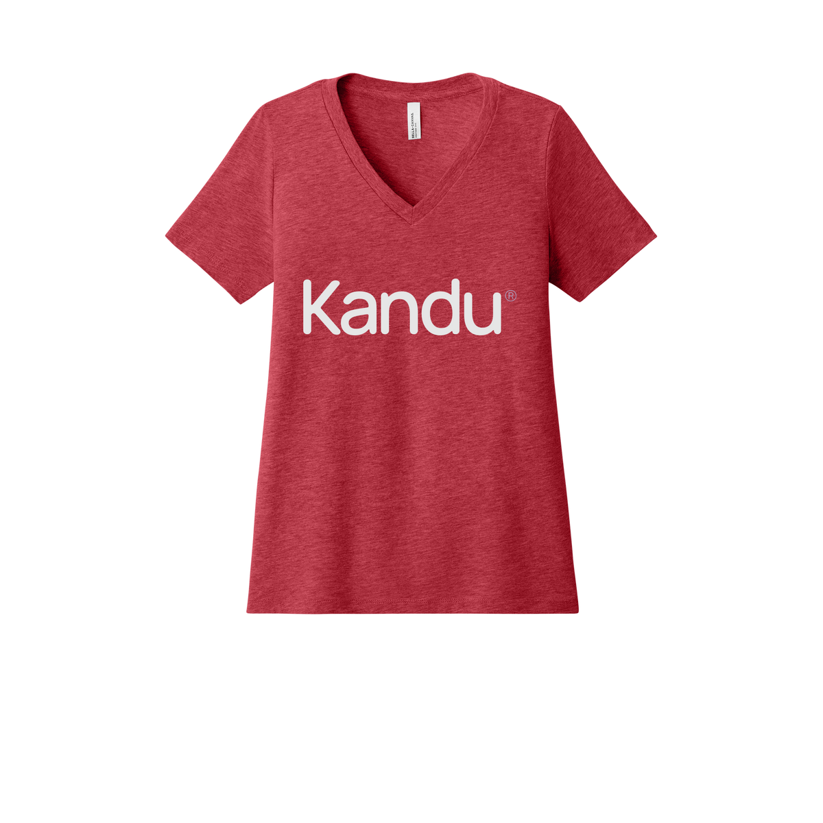 kandu-womens-relaxed-v-neck-tee-dtf-front-6405CVC-heatherred-flat-front