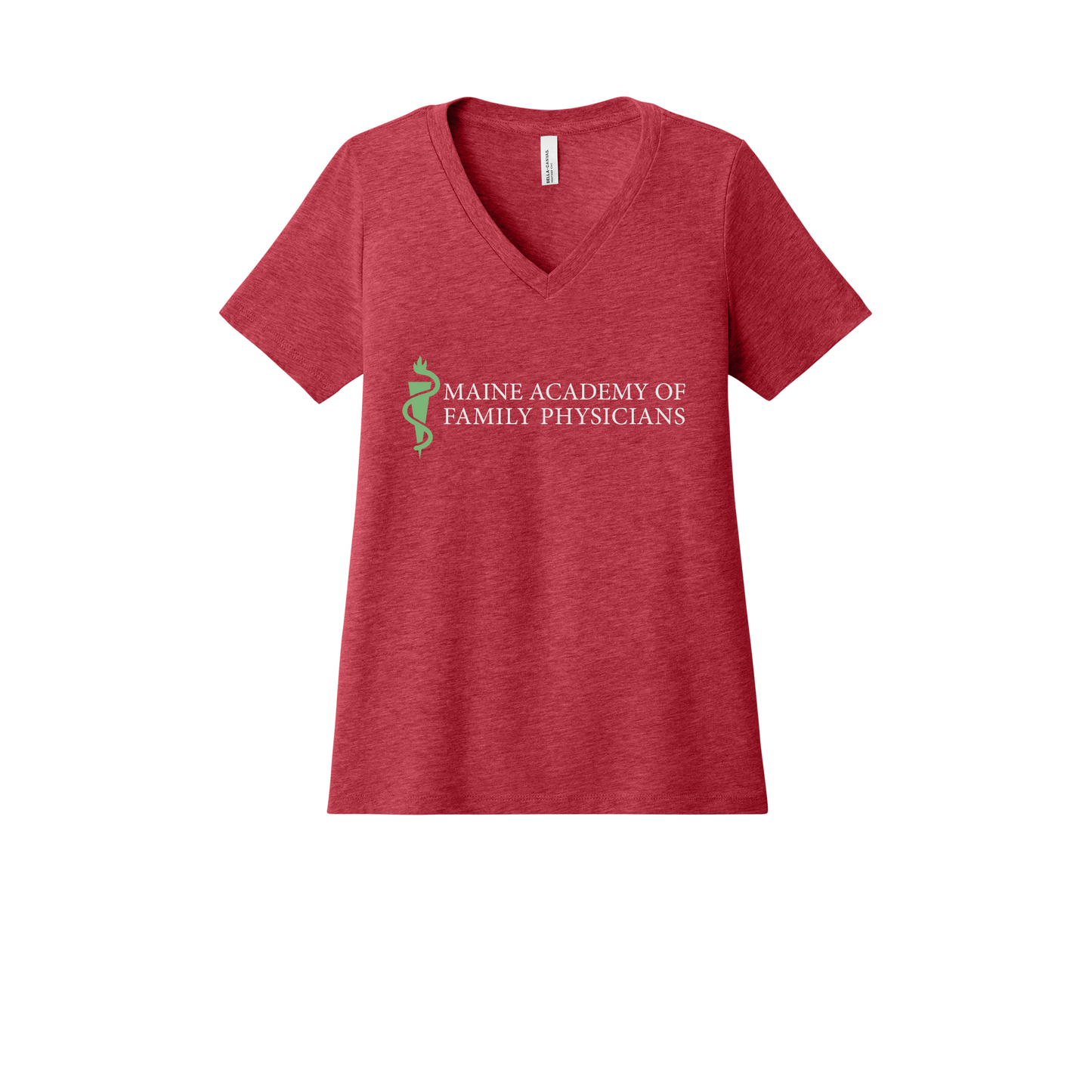 maineafp-womens-relaxed-v-neck-tee-dtf-front-6405CVC-heatherred-flat-front